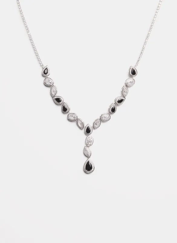 Crystal Y-Shaped Necklace made by Melanie Lyne