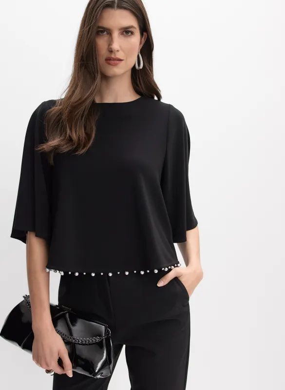 Joseph Ribkoff - Pearl Hem Blouse made by Melanie Lyne