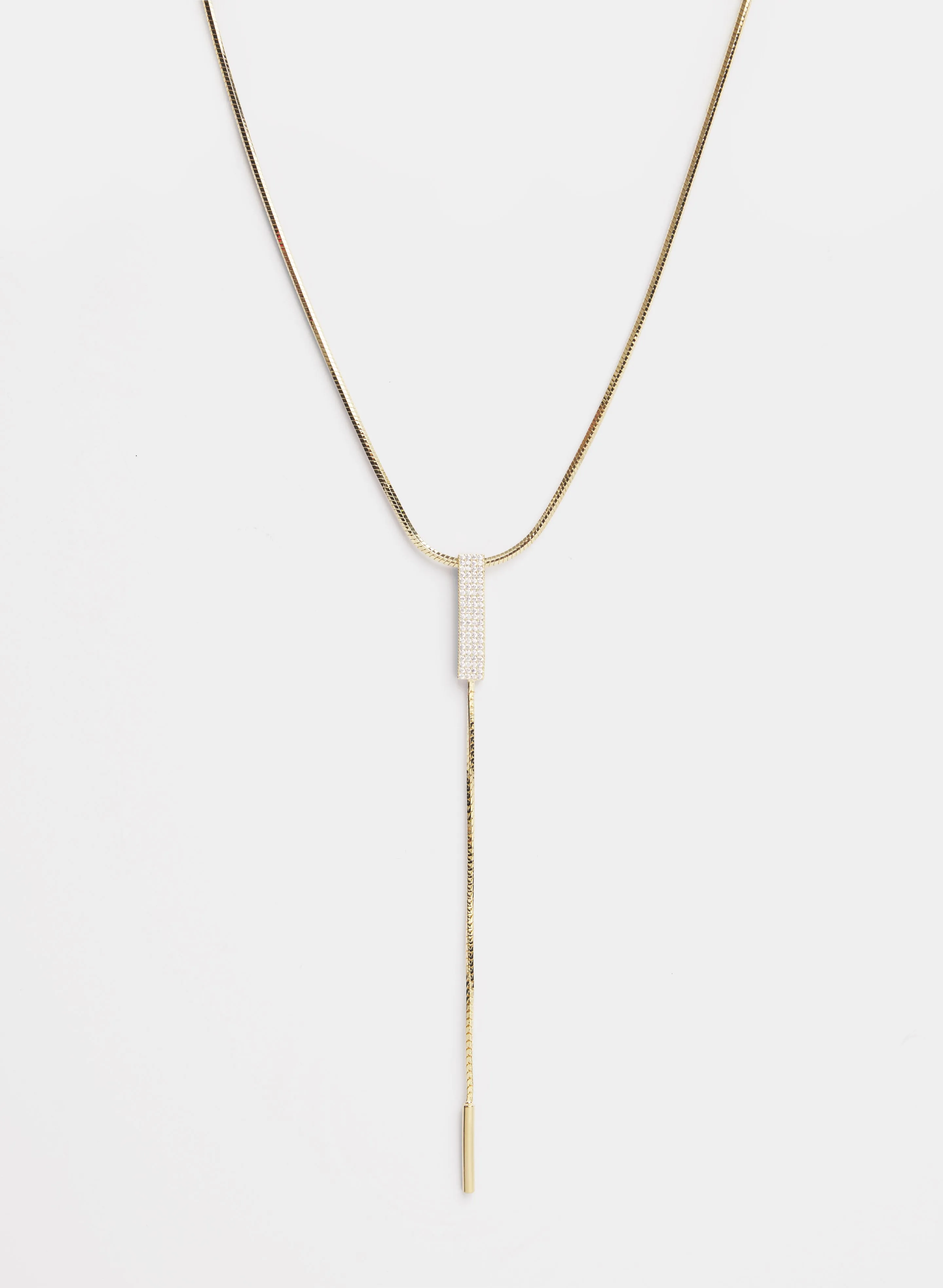 Rectangular Crystal Pendant Necklace sold by Melanie Lyne