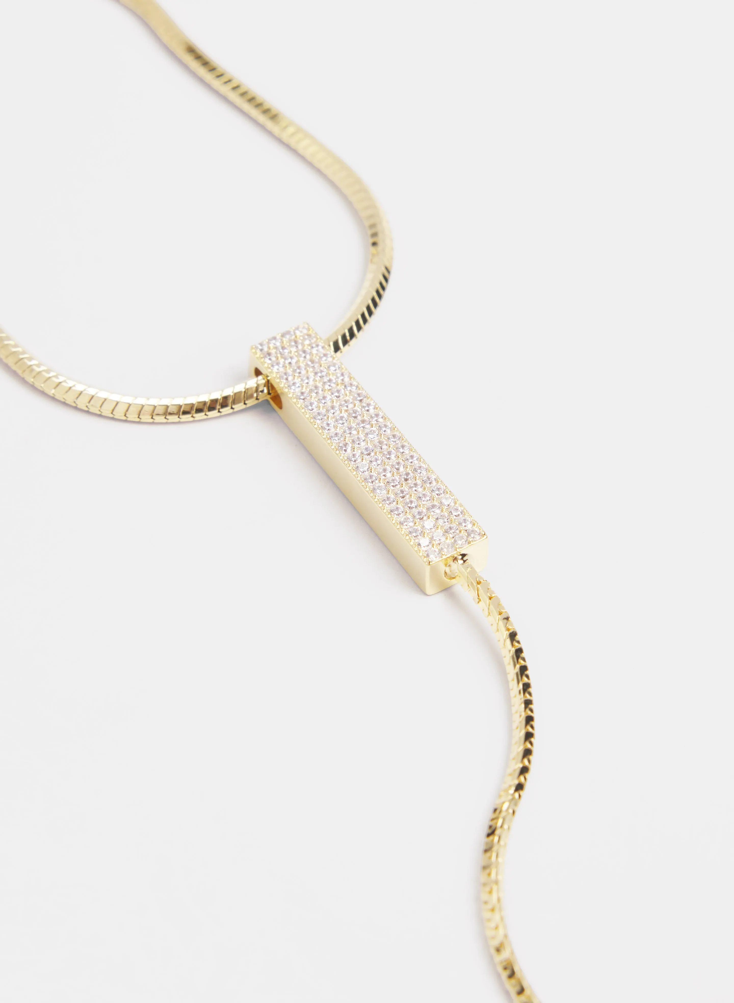 Rectangular Crystal Pendant Necklace sold by Melanie Lyne product image thumbnail 2
