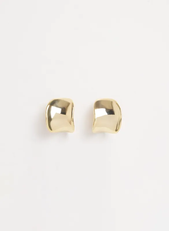 Curved Hoop Earrings made by Melanie Lyne