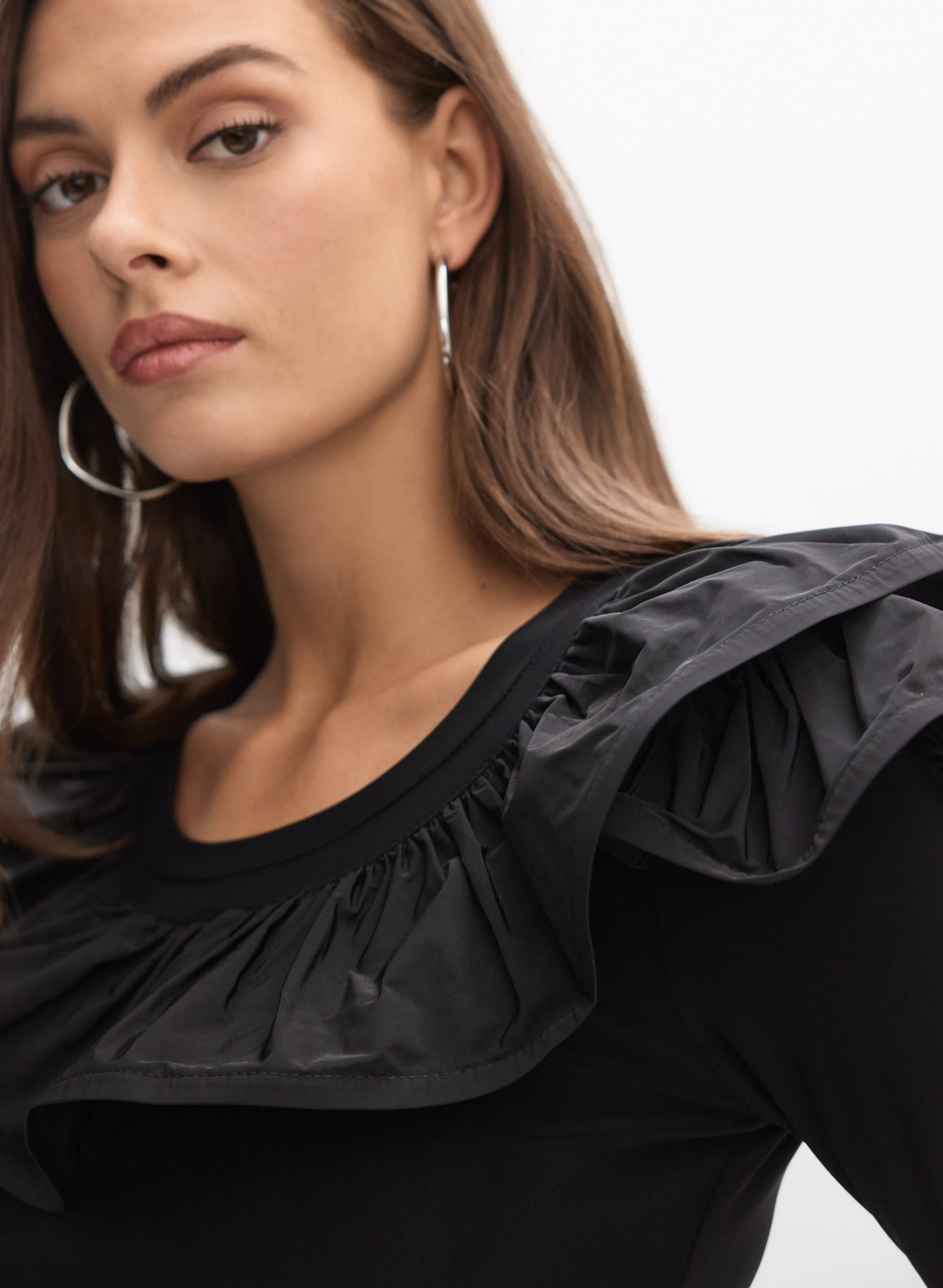 Joseph Ribkoff - Ruffle Detail Top sold by Melanie Lyne product image thumbnail 2