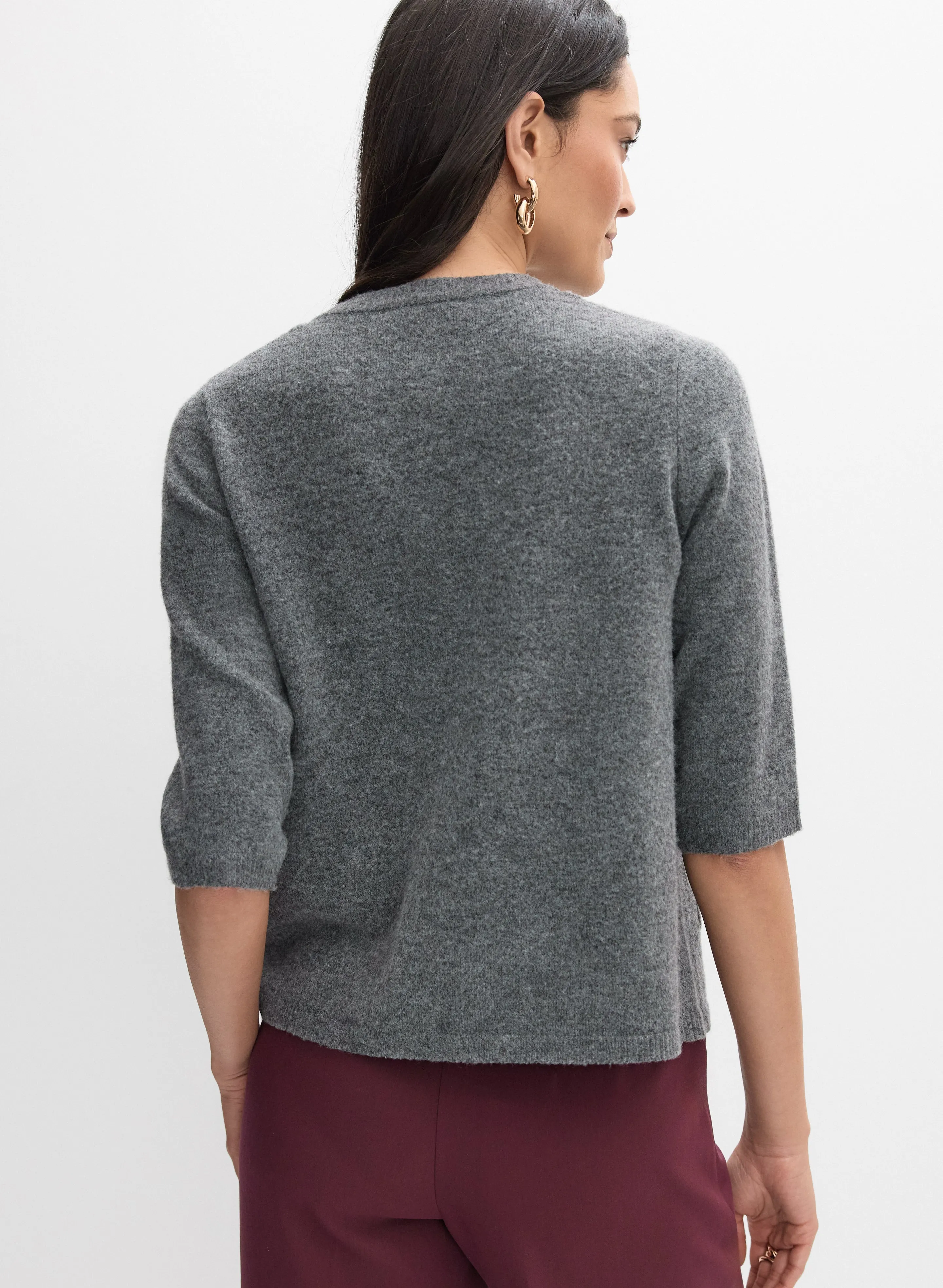 Rhinestone Embellished Knit Cardigan sold by Melanie Lyne product image thumbnail 3