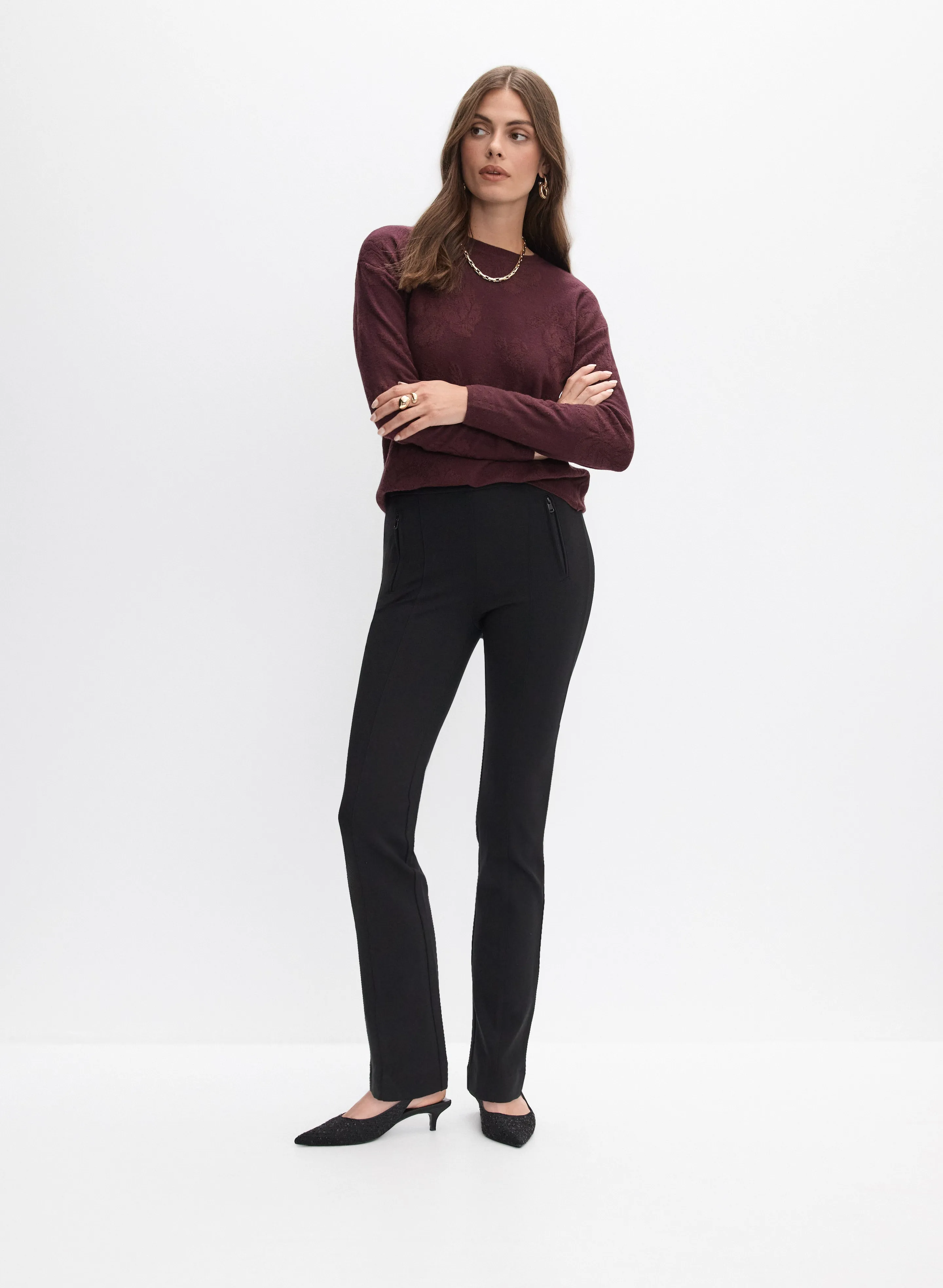 Madison Slim-Leg Pants sold by Melanie Lyne product image thumbnail 4