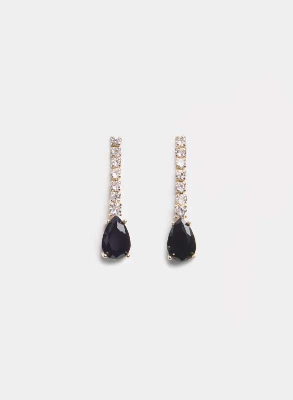 Teardrop Stone Earrings made by Melanie Lyne