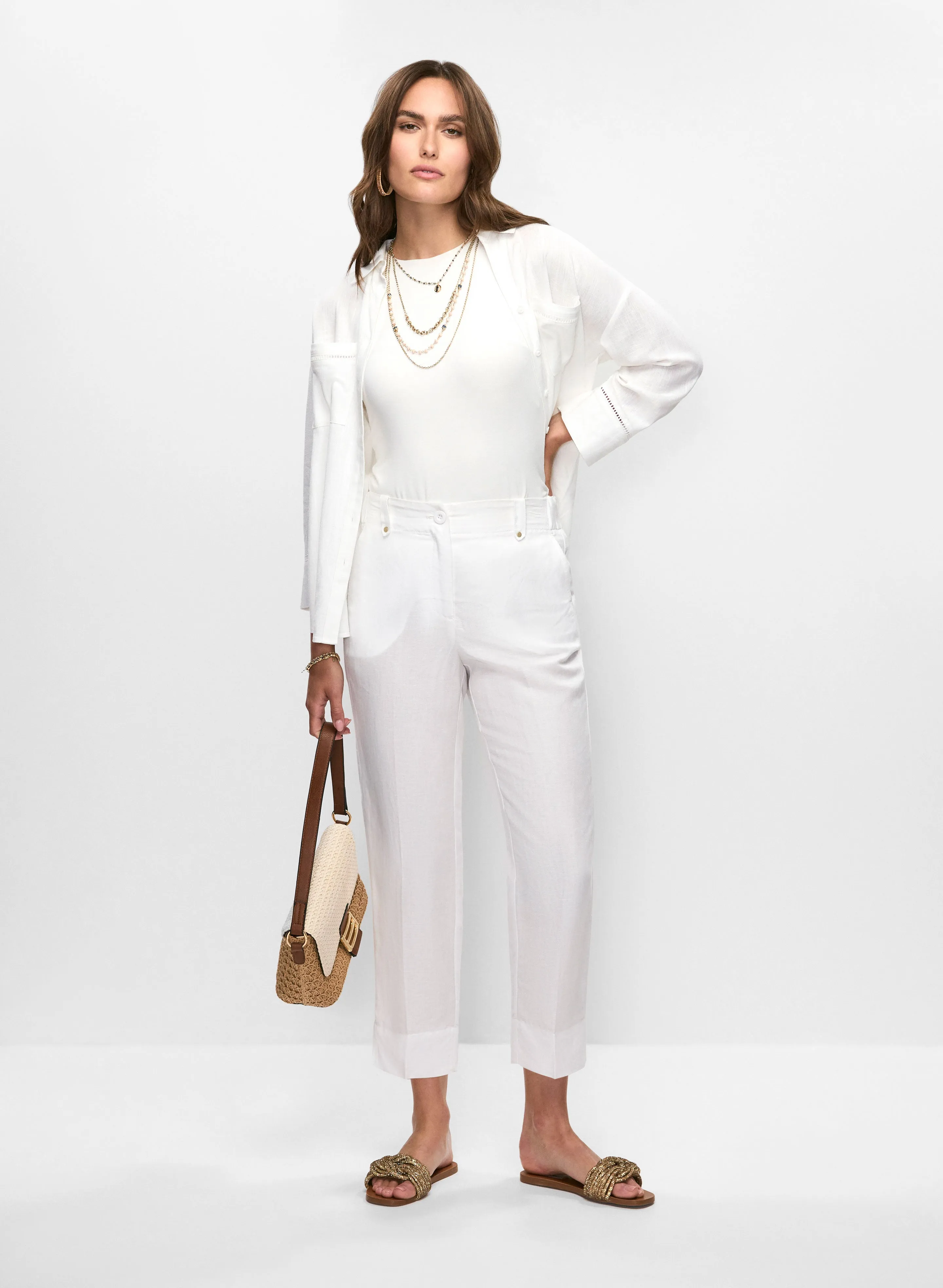 Linen Blend Blouse & Capri Pants sold by Melanie Lyne