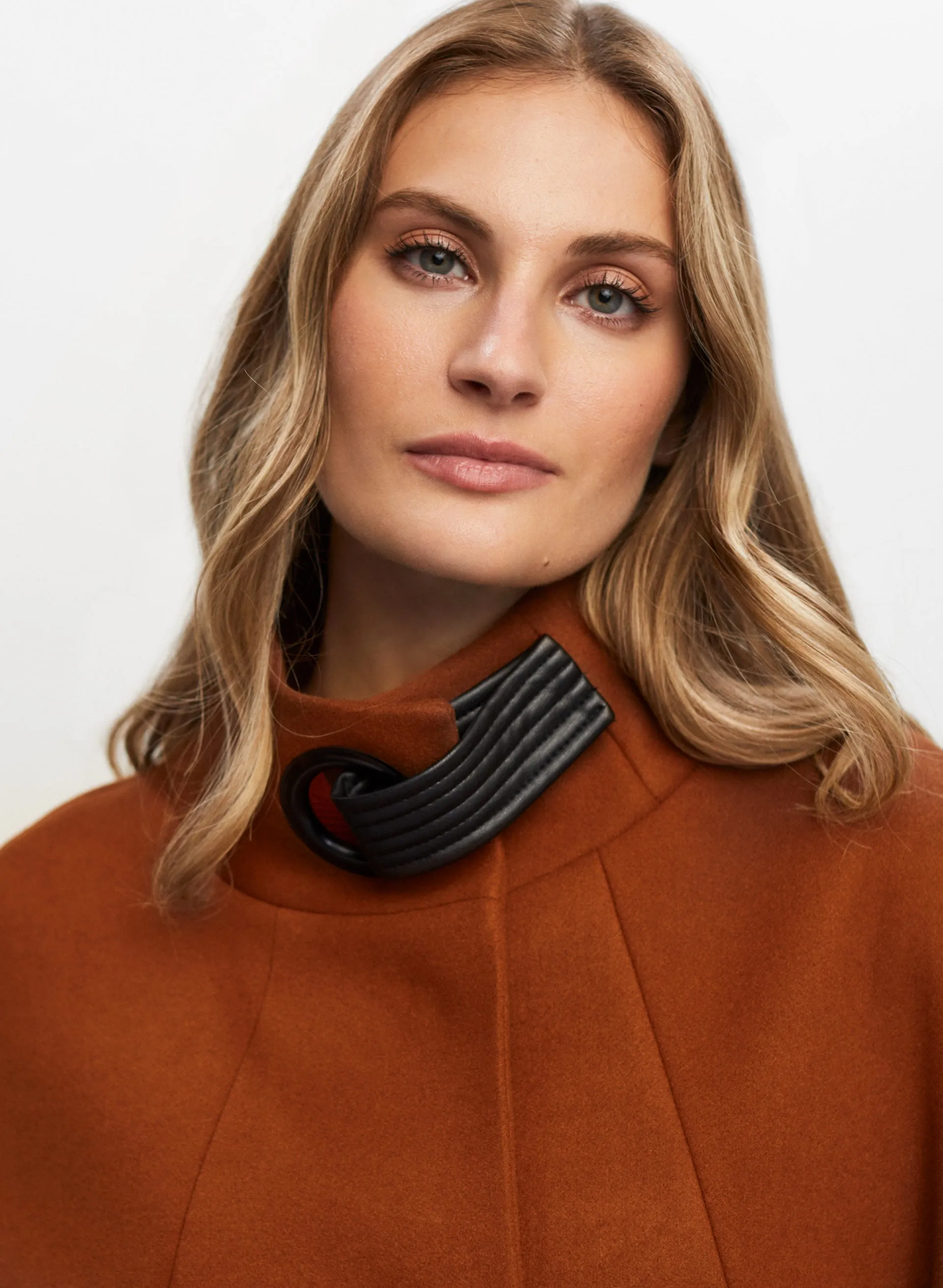 Belted Wool-Blend Cape sold by Melanie Lyne product image thumbnail 3