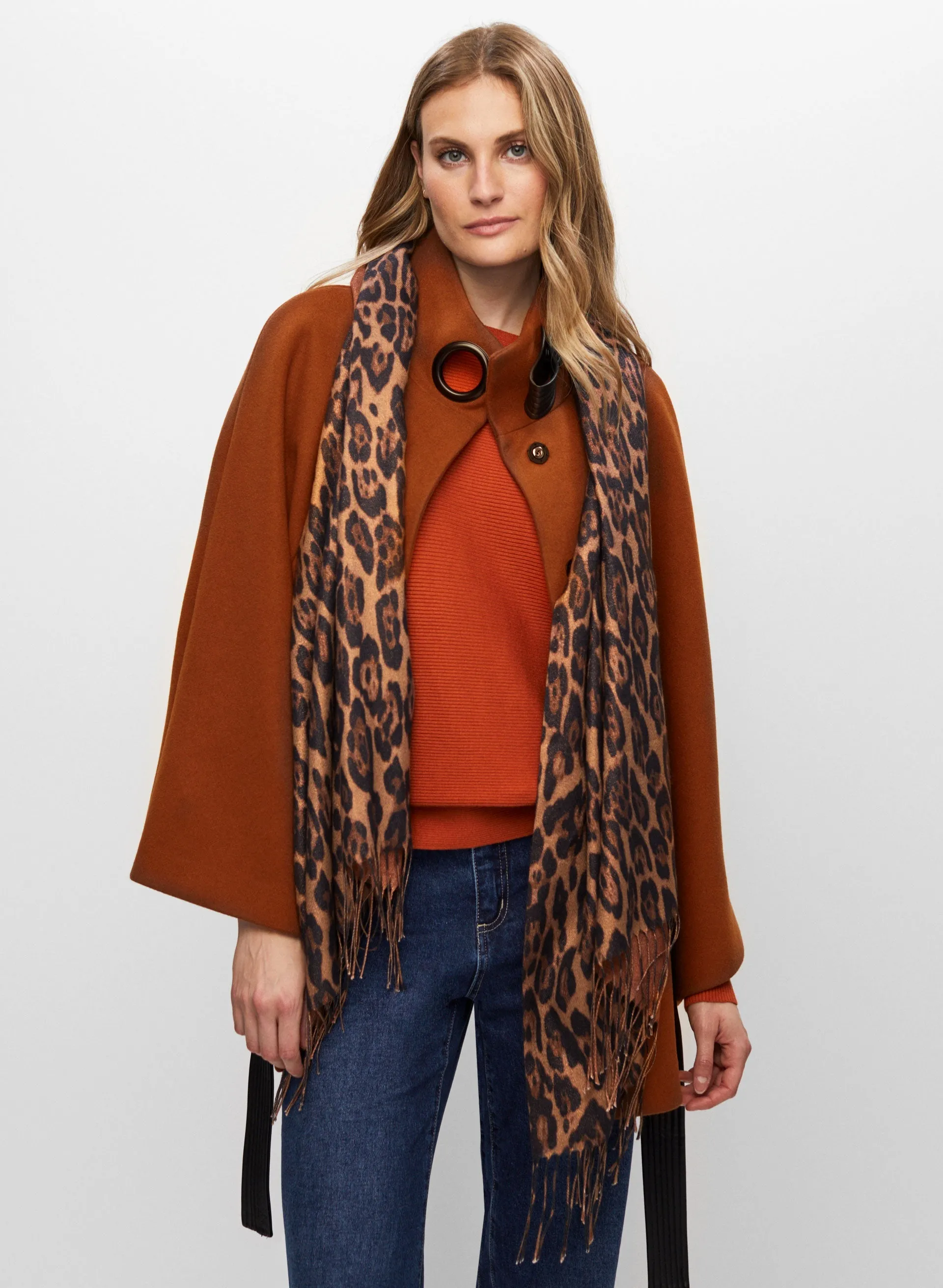 Belted Wool-Blend Cape sold by Melanie Lyne