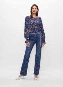 Smocked Abstract Print Top sold by Melanie Lyne