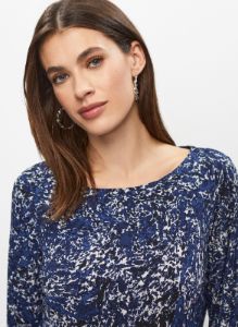 Smocked Abstract Print Top sold by Melanie Lyne