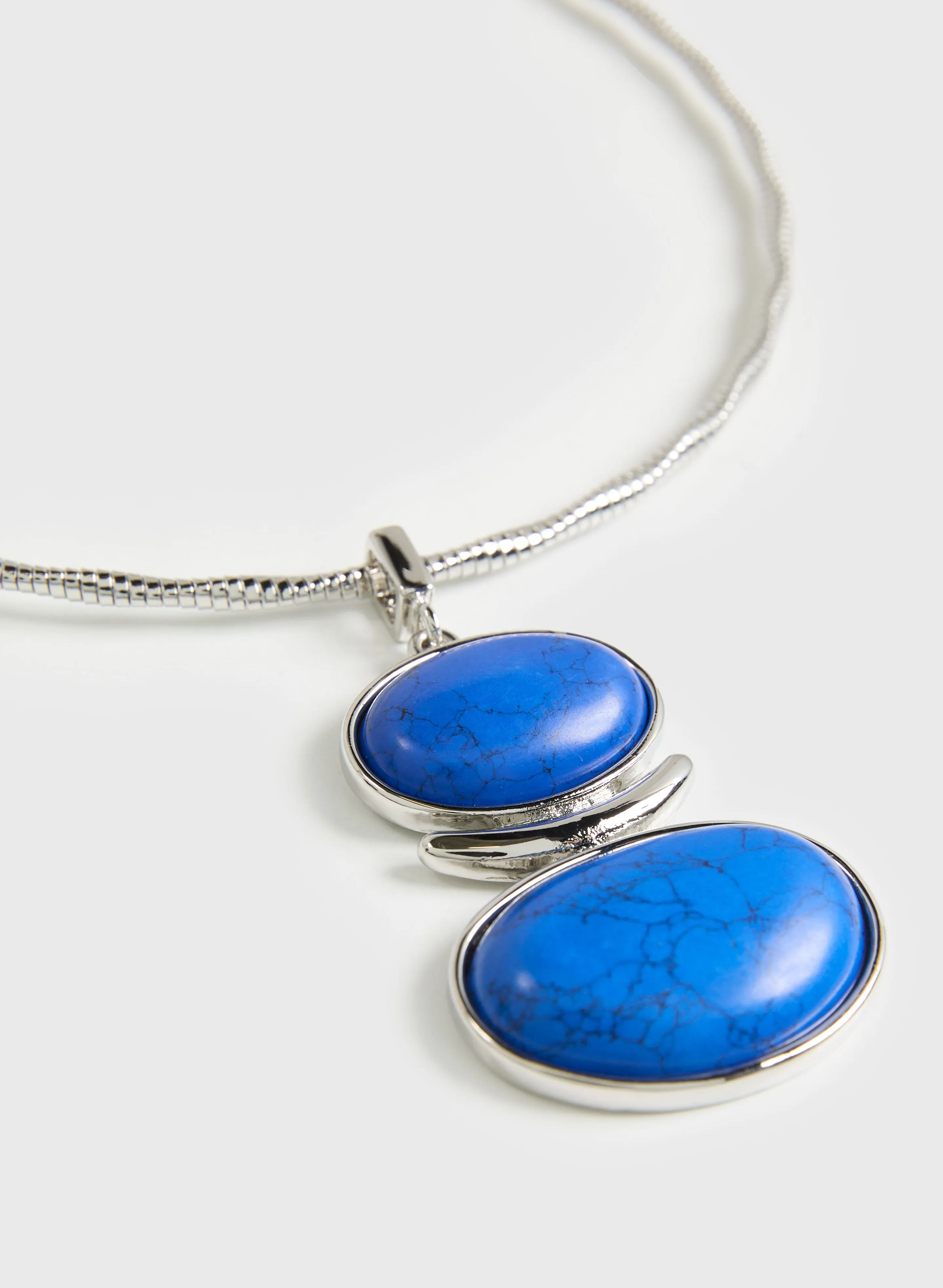 Oval Stone Pendant Necklace sold by Melanie Lyne product image thumbnail 2