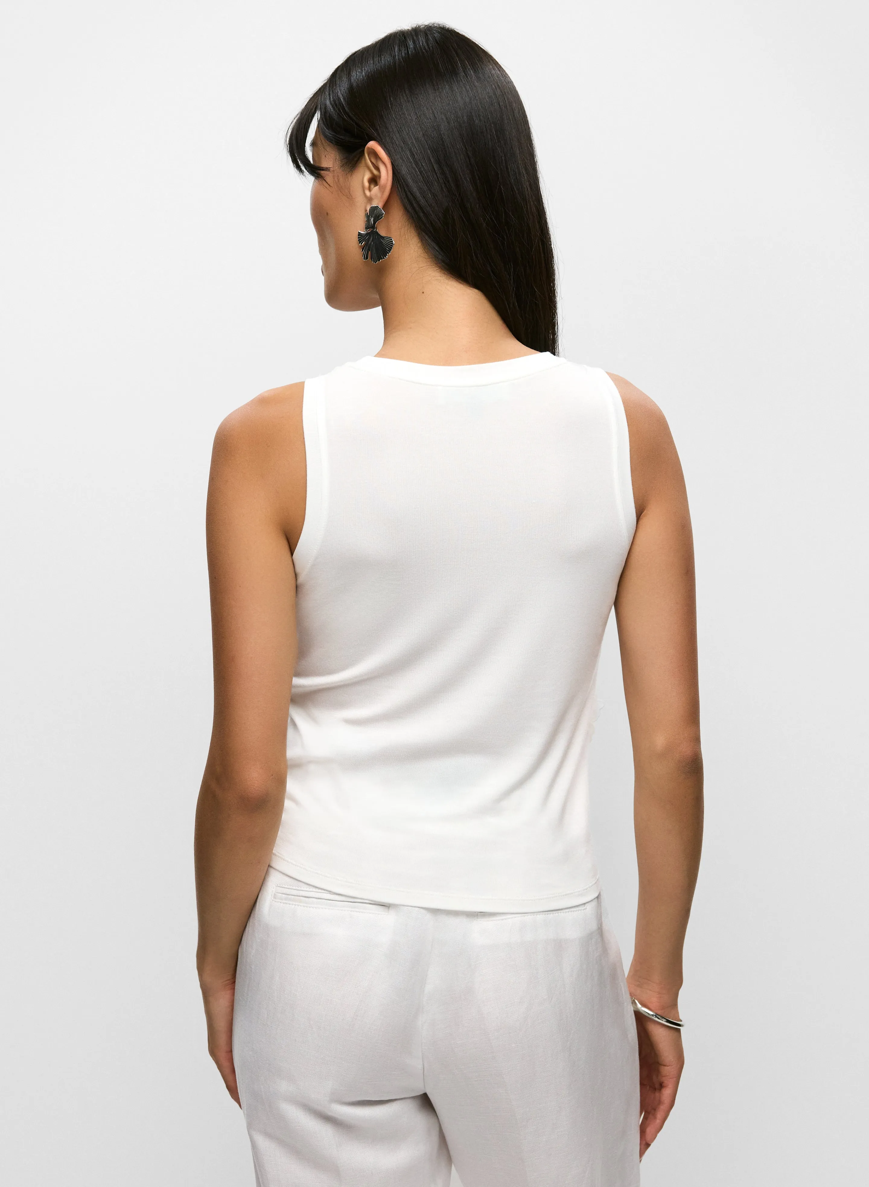 Lace Insert Sleeveless Top sold by Melanie Lyne product image thumbnail 4