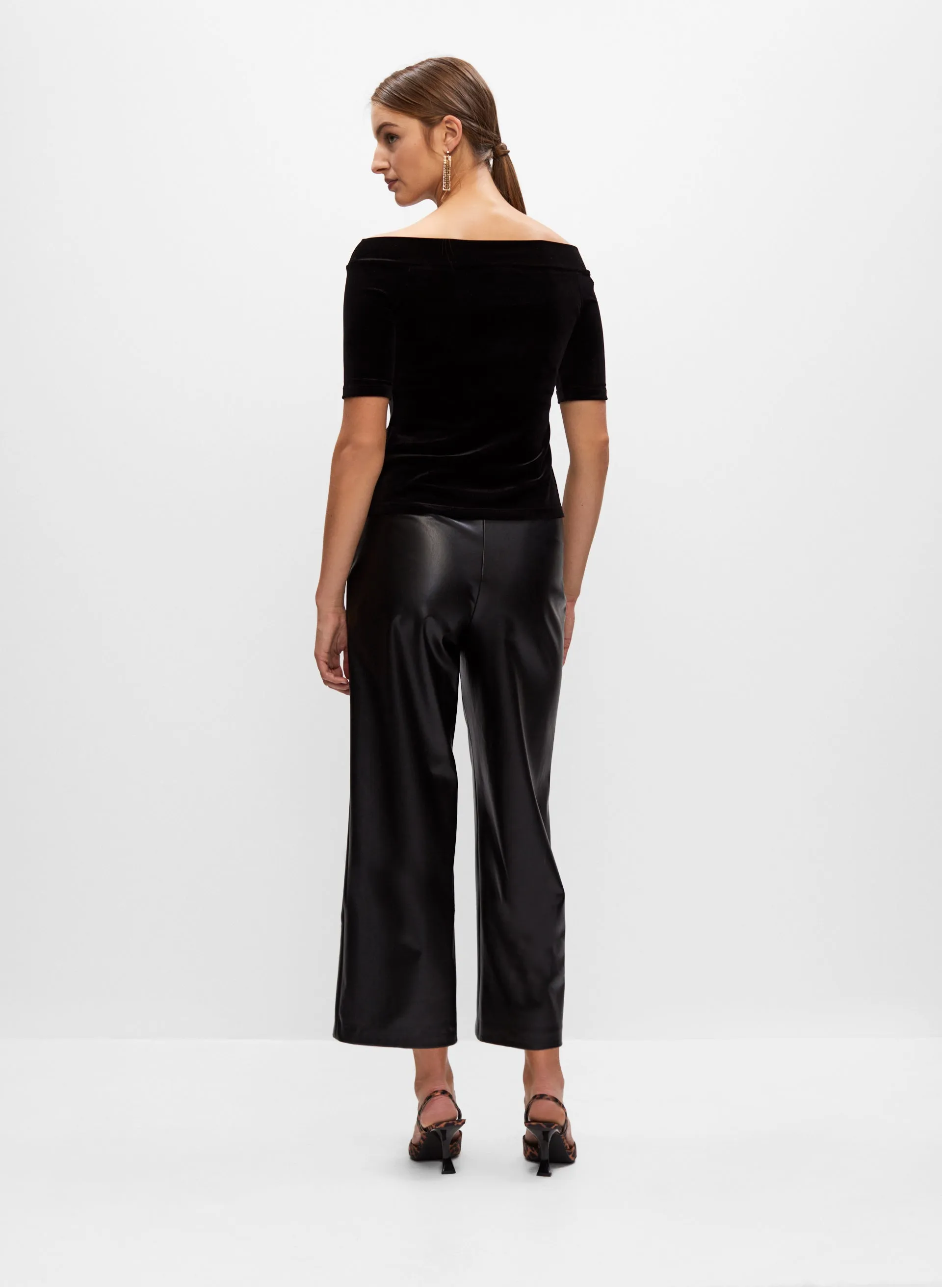 Velvet Off-the-Shoulder Top sold by Melanie Lyne product image thumbnail 4