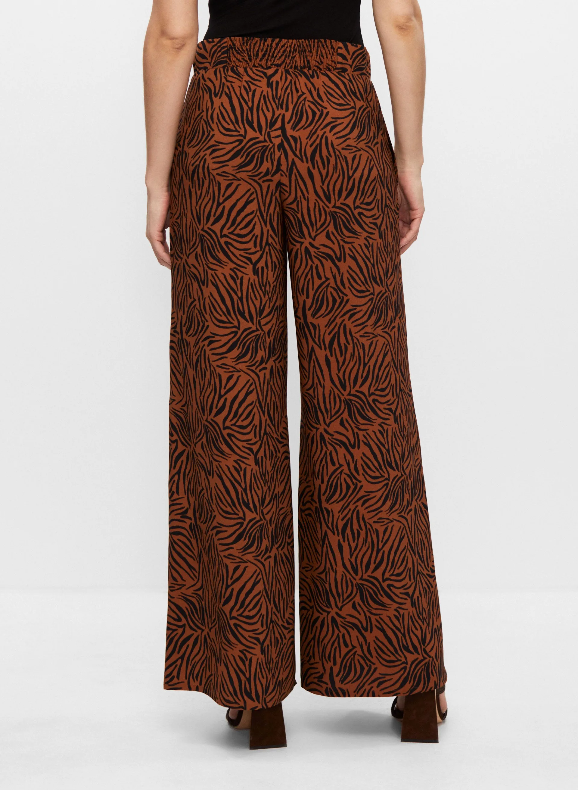 Zebra Print Wide Leg Pants sold by Melanie Lyne product image thumbnail 2