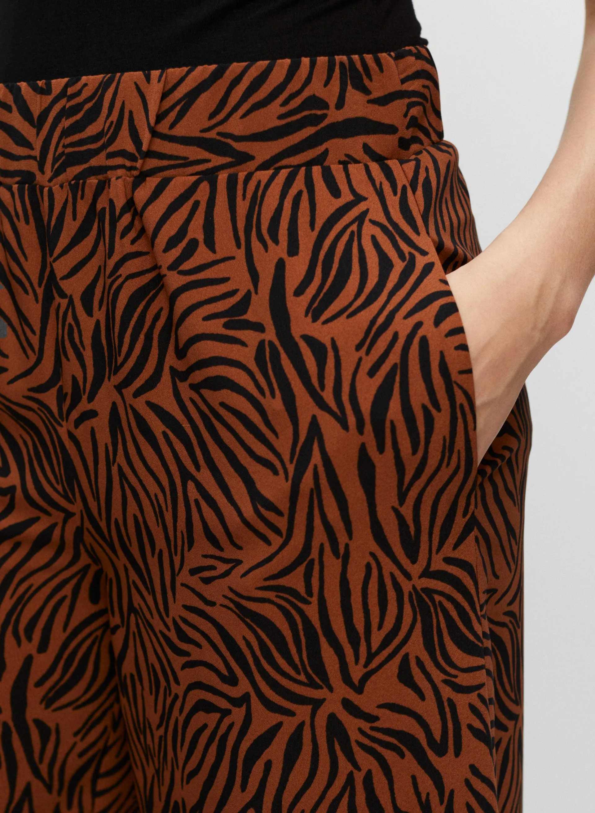 Zebra Print Wide Leg Pants sold by Melanie Lyne product image thumbnail 4