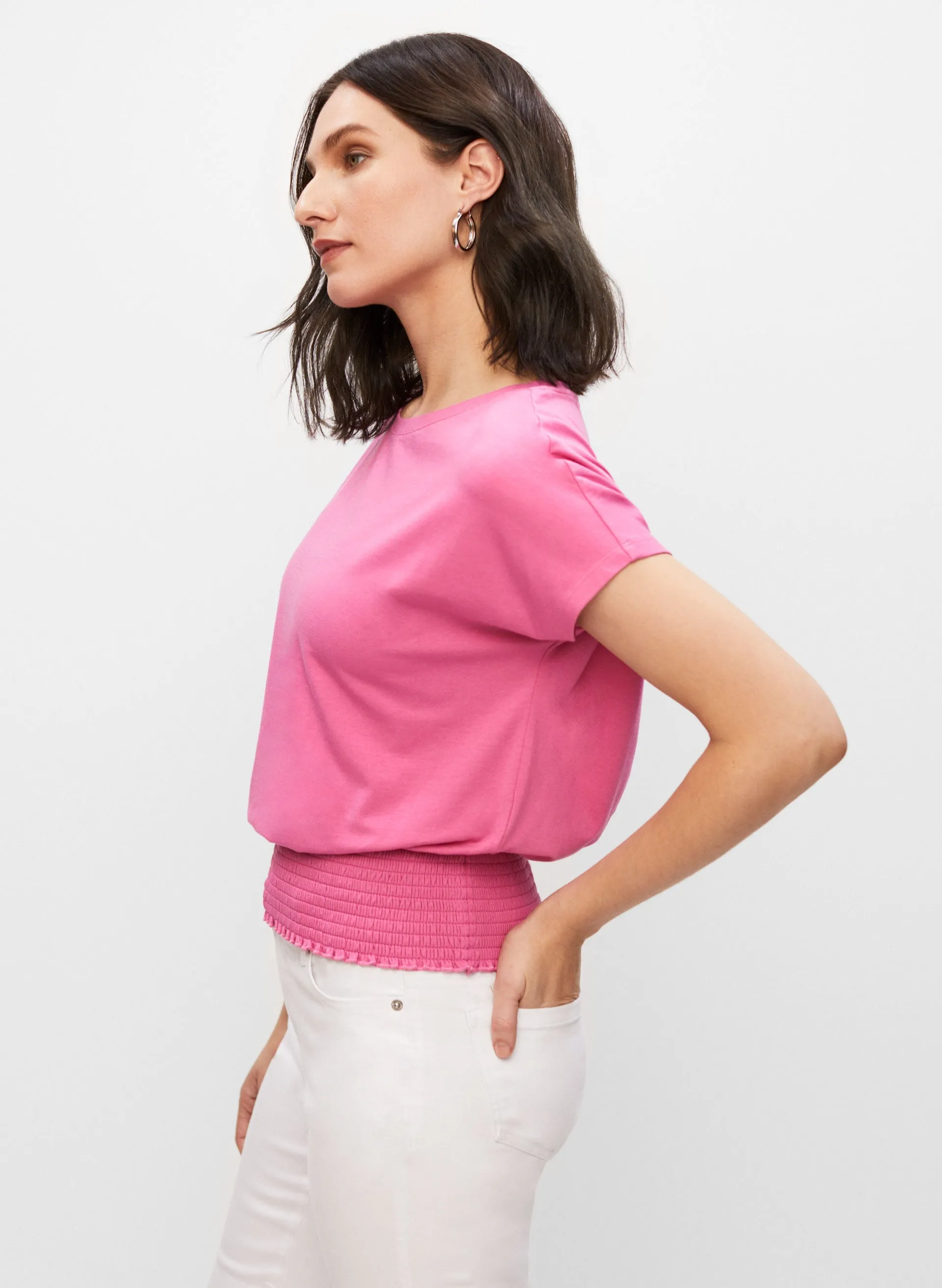 Smocked Waist Tee sold by Melanie Lyne product image thumbnail 5