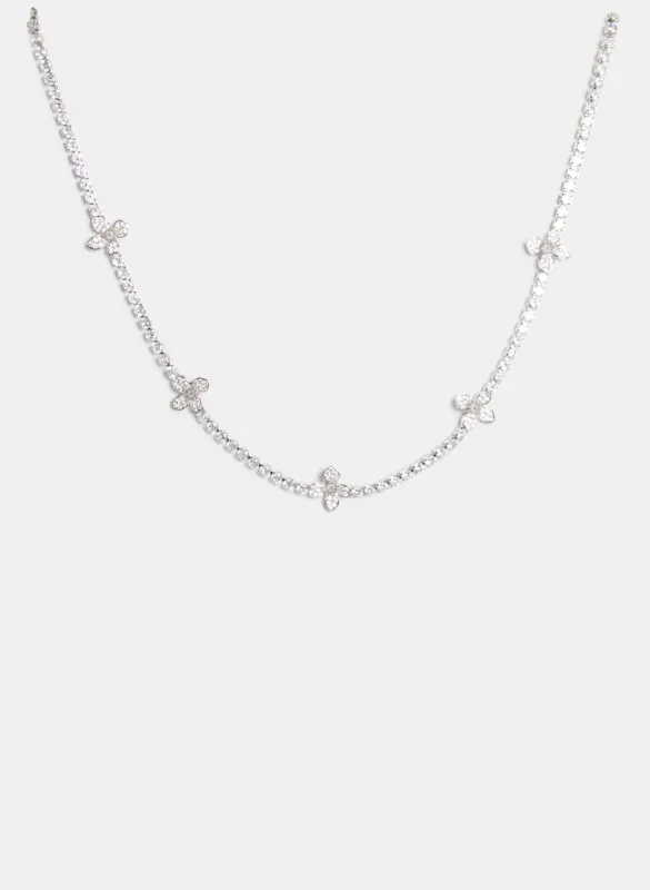 Flower & Crystal Insert Necklace sold by Melanie Lyne
