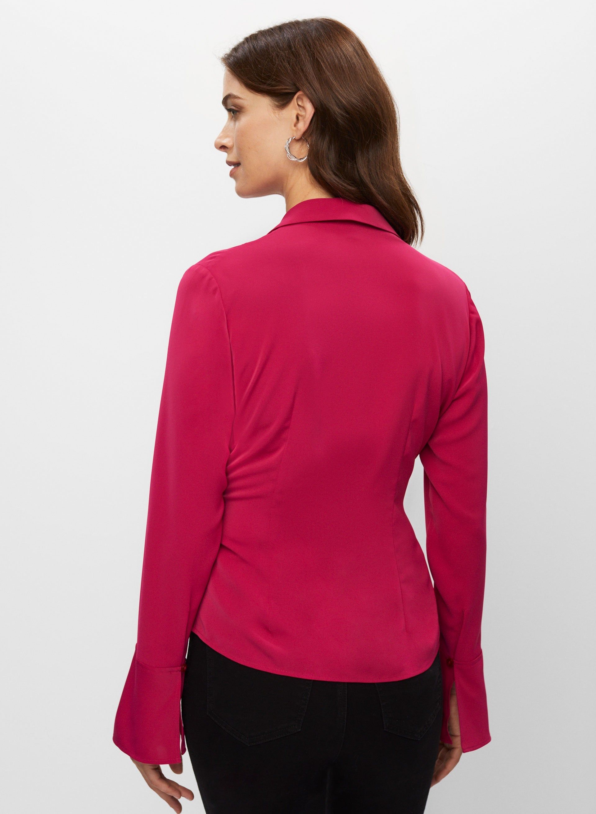Ruched Long Sleeve Blouse sold by Melanie Lyne product image thumbnail 4