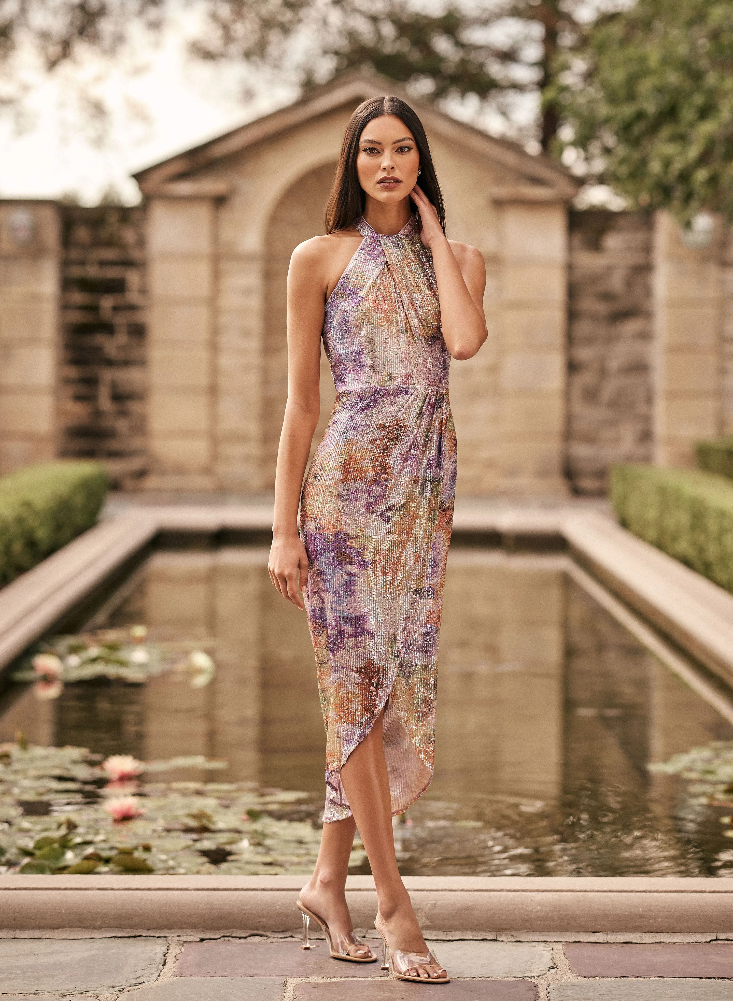 Asymmetric Sequin Dress sold by Melanie Lyne product image thumbnail 3