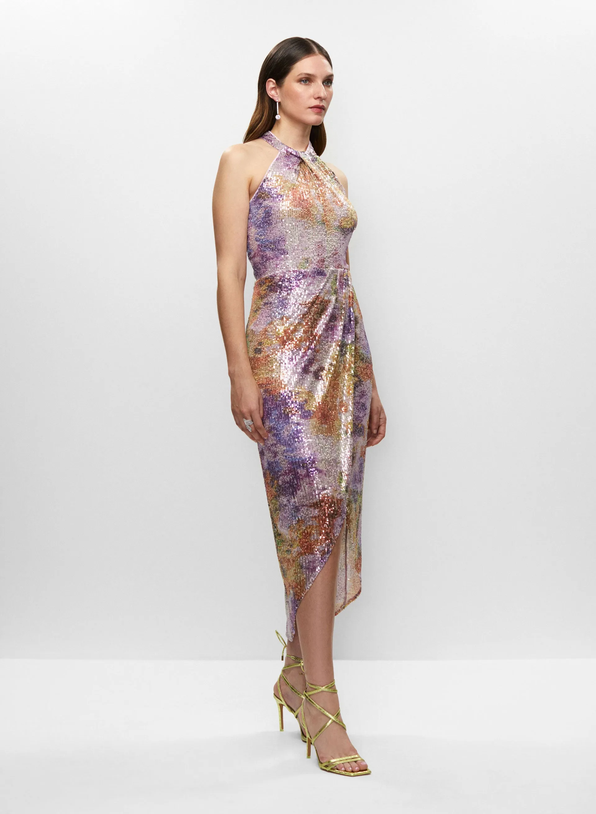 Asymmetric Sequin Dress sold by Melanie Lyne product image thumbnail 4
