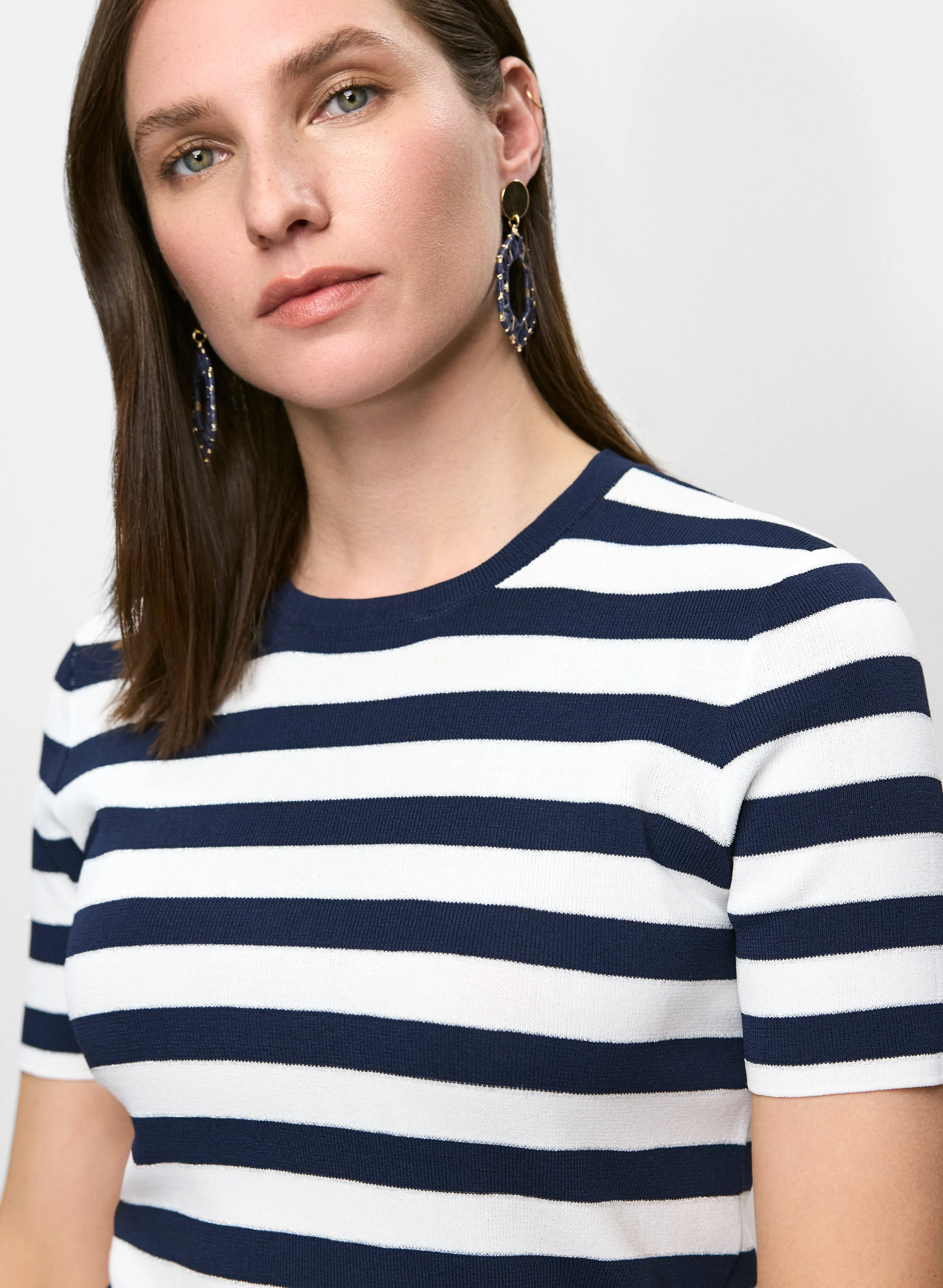 Striped Pullover Knit Top sold by Melanie Lyne product image thumbnail 3