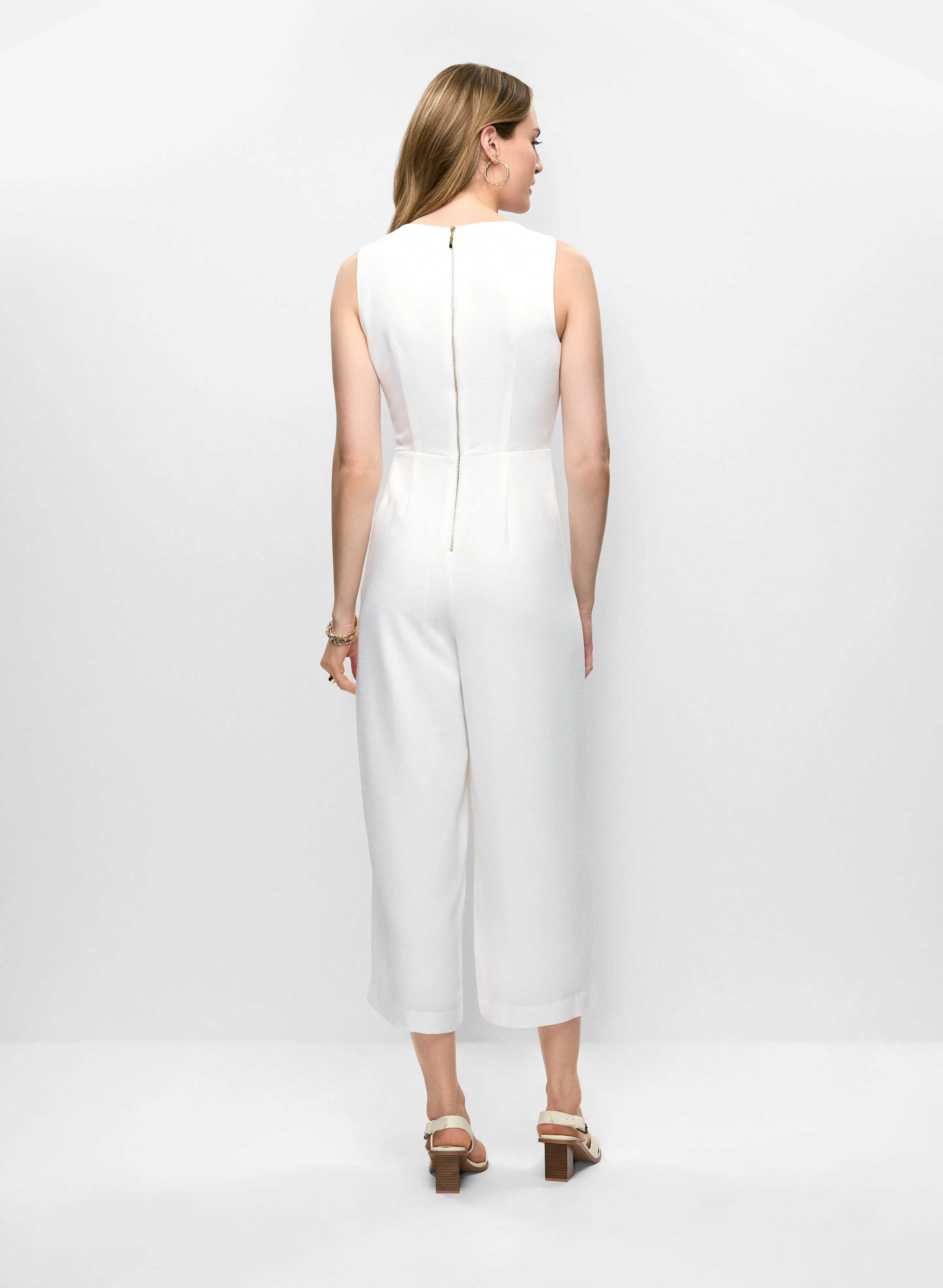 Crepe V-Neck Jumpsuit sold by Melanie Lyne product image thumbnail 4