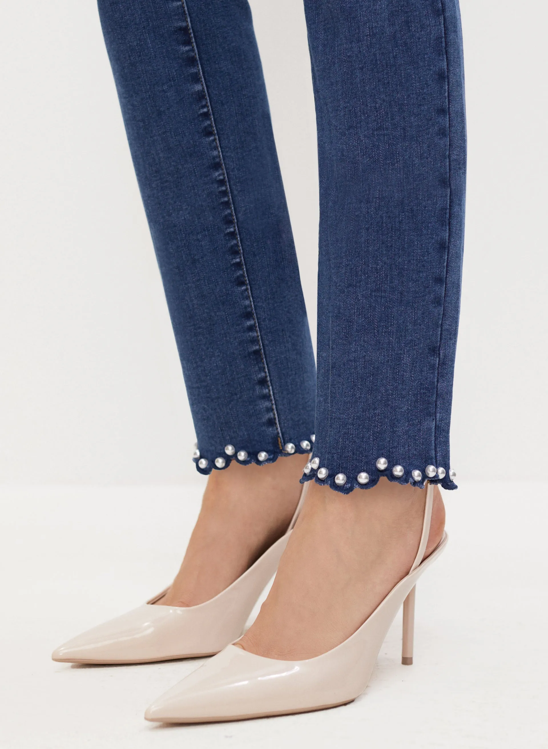 Scalloped Slim Leg Jeans sold by Melanie Lyne product image thumbnail 4