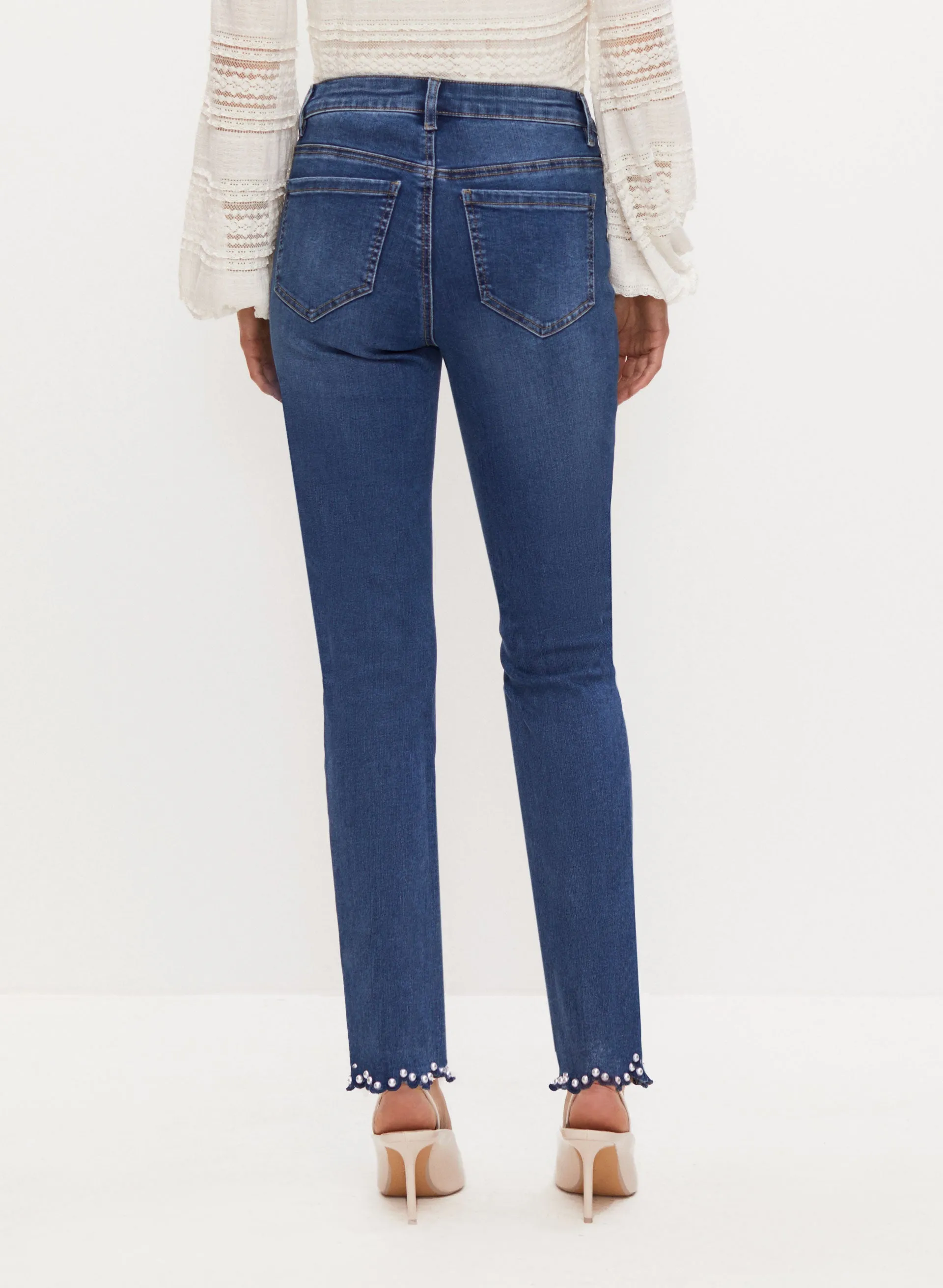 Scalloped Slim Leg Jeans sold by Melanie Lyne product image thumbnail 2