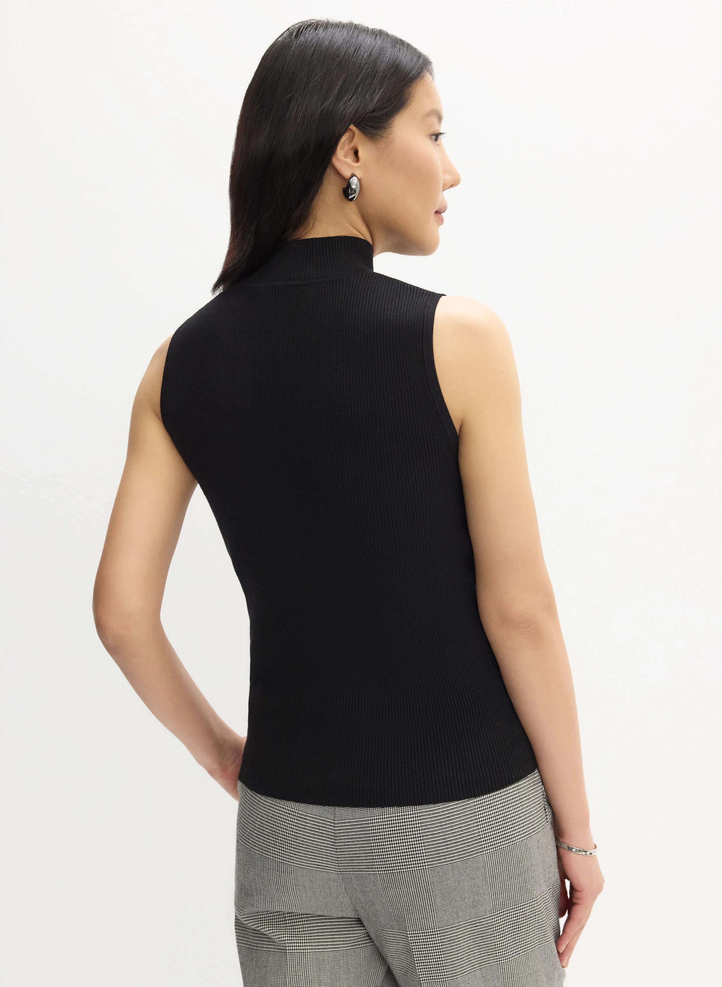 Essential Mock Neck Tank Top sold by Melanie Lyne product image thumbnail 4