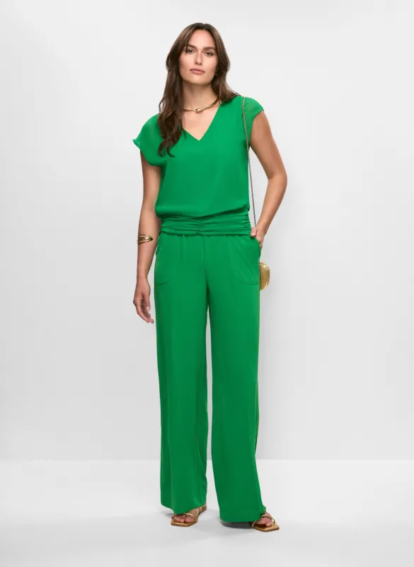 V-Neck Chiffon Blouse & Essential Wide Leg Pants sold by Melanie Lyne