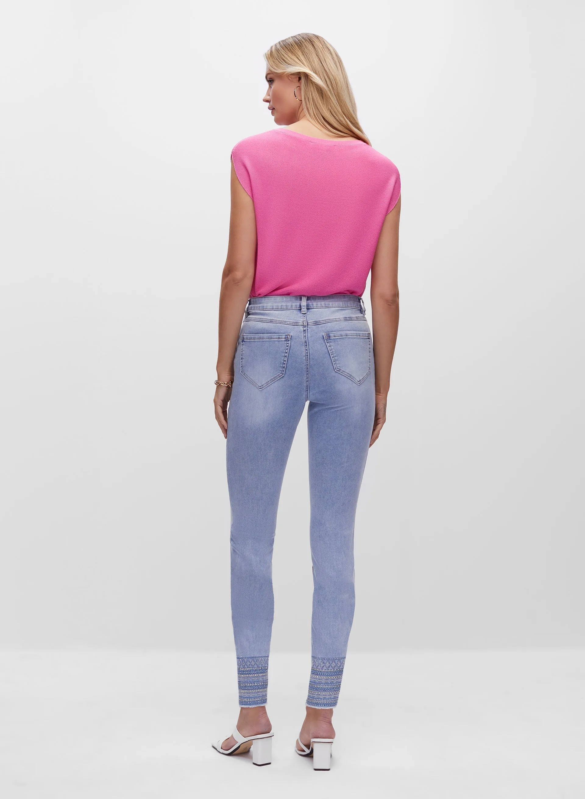 Embroidered Hem Jeans sold by Melanie Lyne product image thumbnail 4