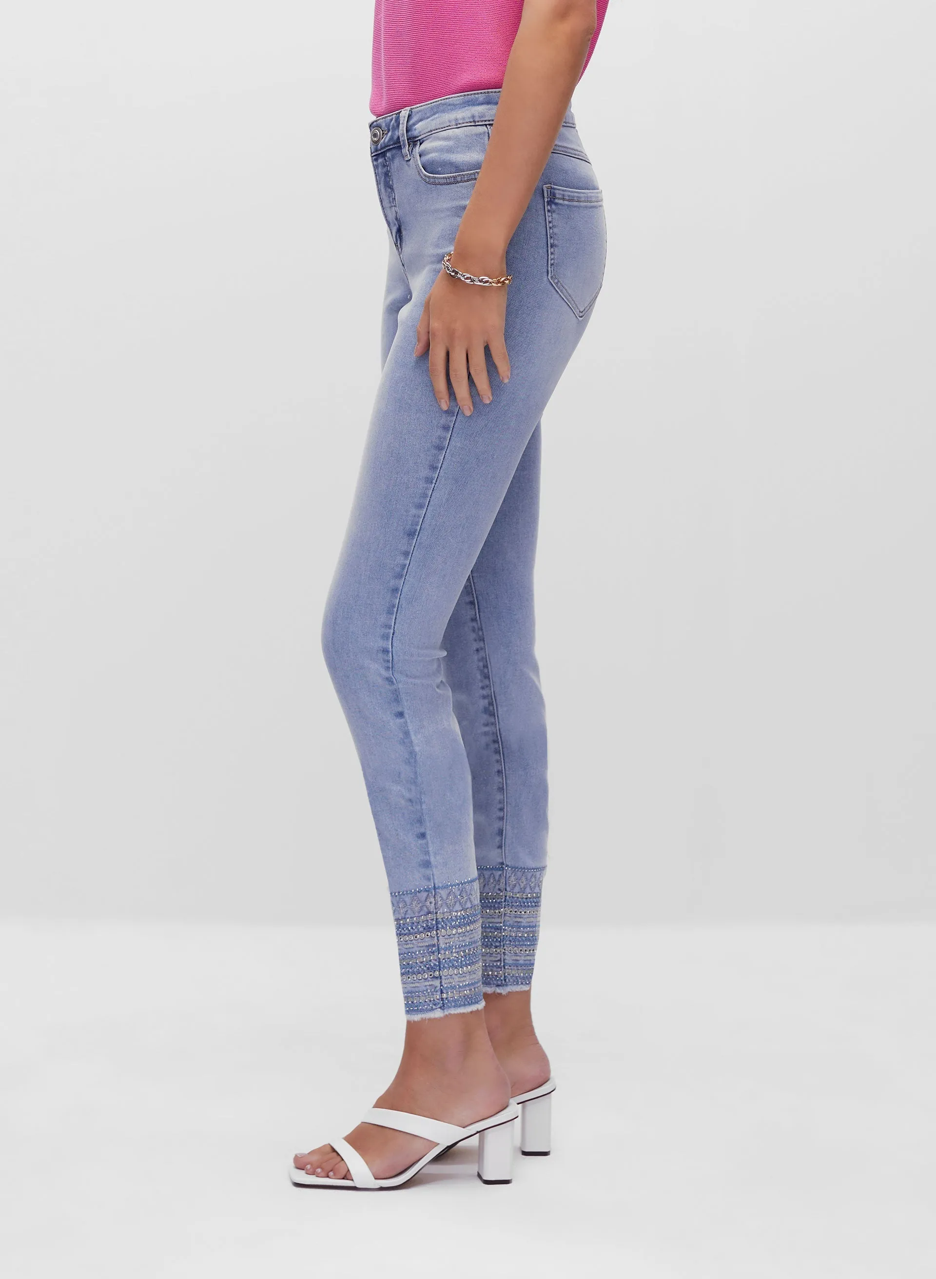 Embroidered Hem Jeans sold by Melanie Lyne product image thumbnail 3
