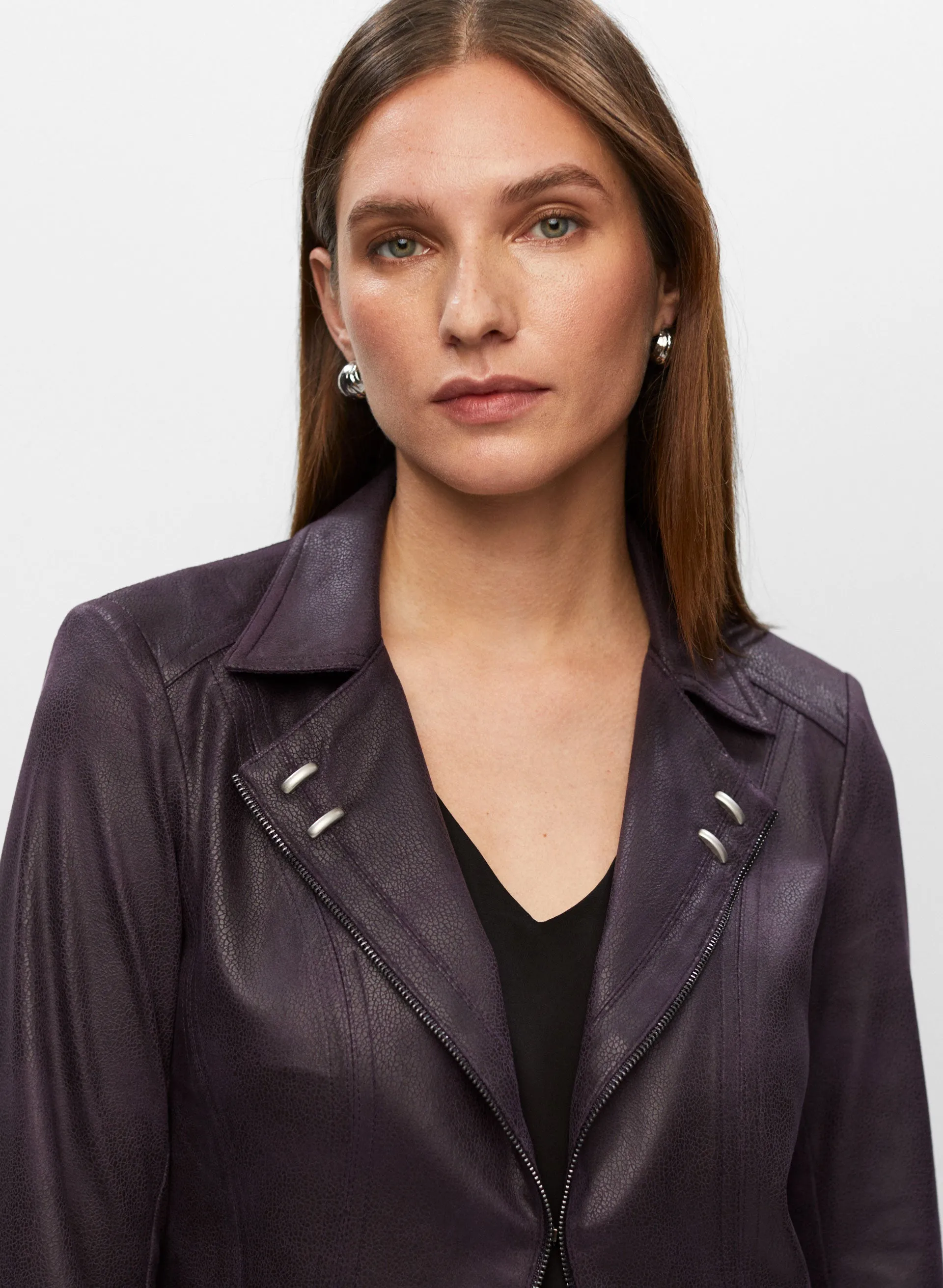 Vex - Stud Detail Faux Suede Jacket sold by Melanie Lyne product image thumbnail 3