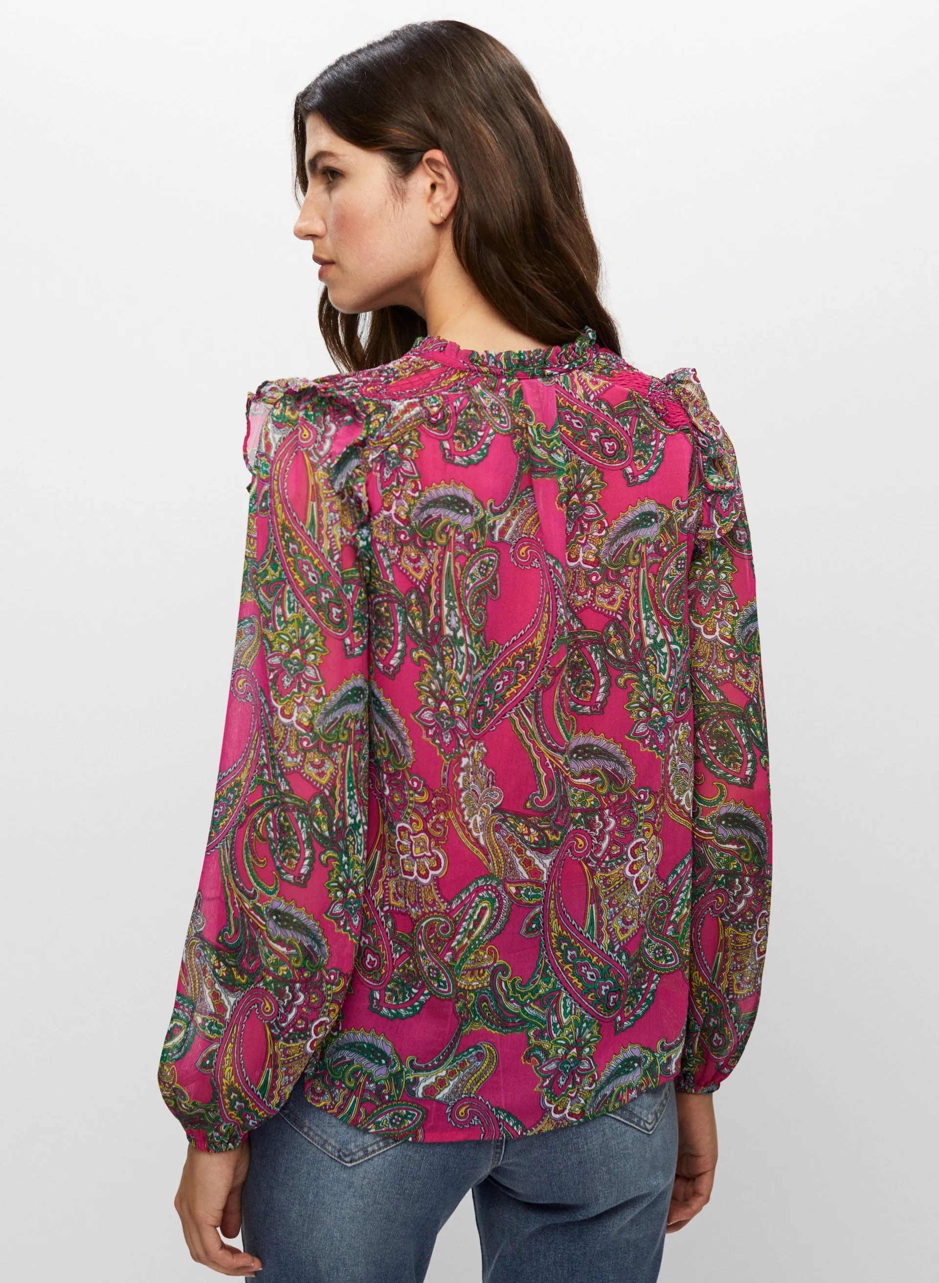 Paisley Print Blouse sold by Melanie Lyne product image thumbnail 3