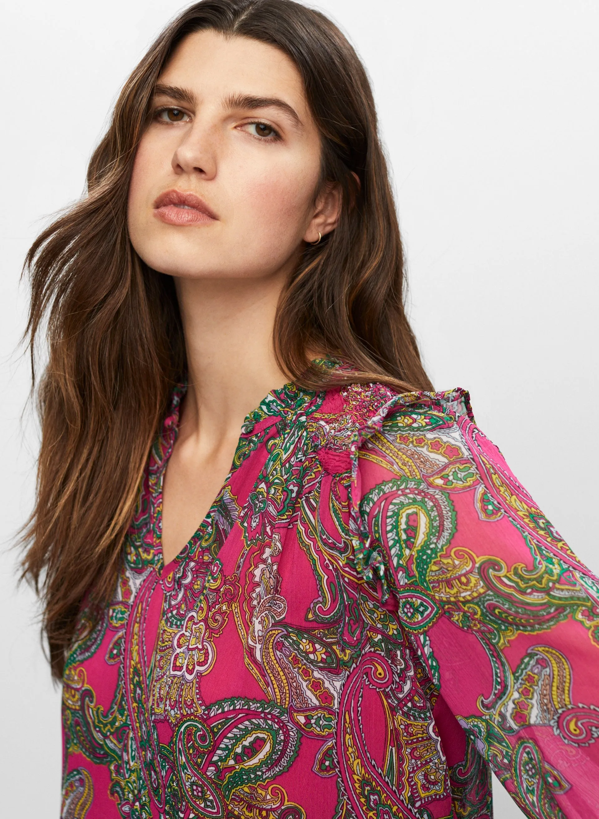 Paisley Print Blouse sold by Melanie Lyne product image thumbnail 5