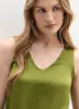 Essential V-Neck Satin Tank Top sold by Melanie Lyne