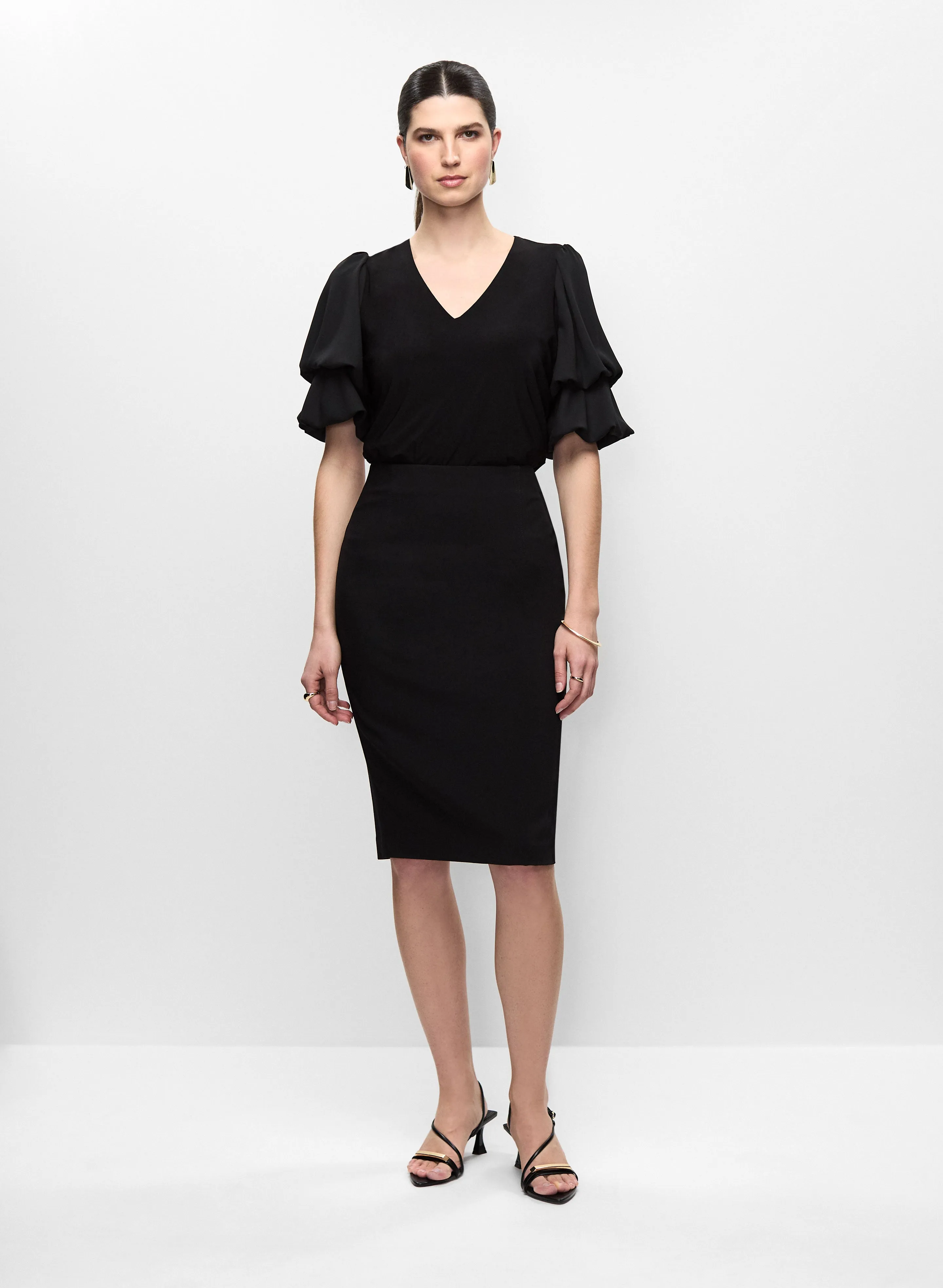 Chiffon Tiered Sleeve Top sold by Melanie Lyne product image thumbnail 3