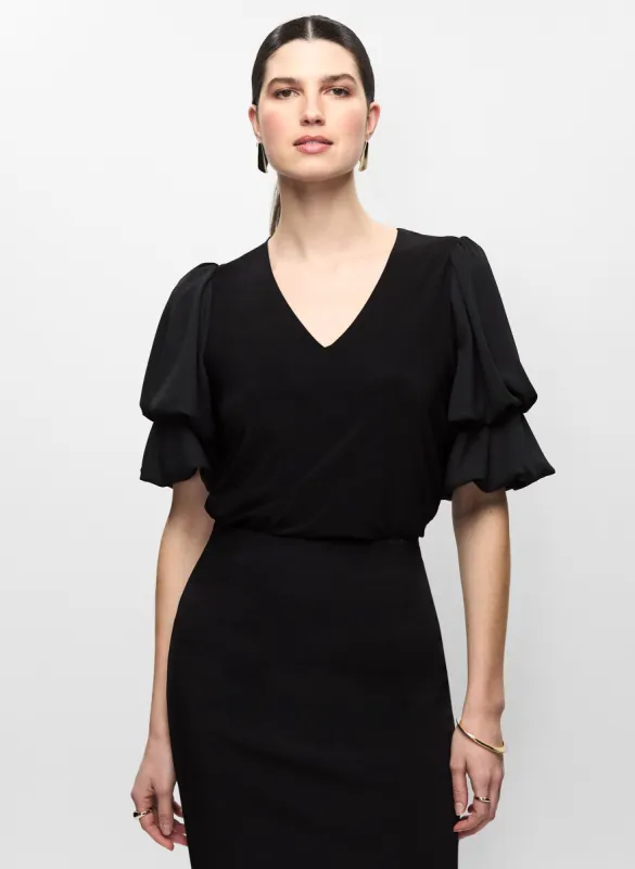 Chiffon Tiered Sleeve Top sold by Melanie Lyne