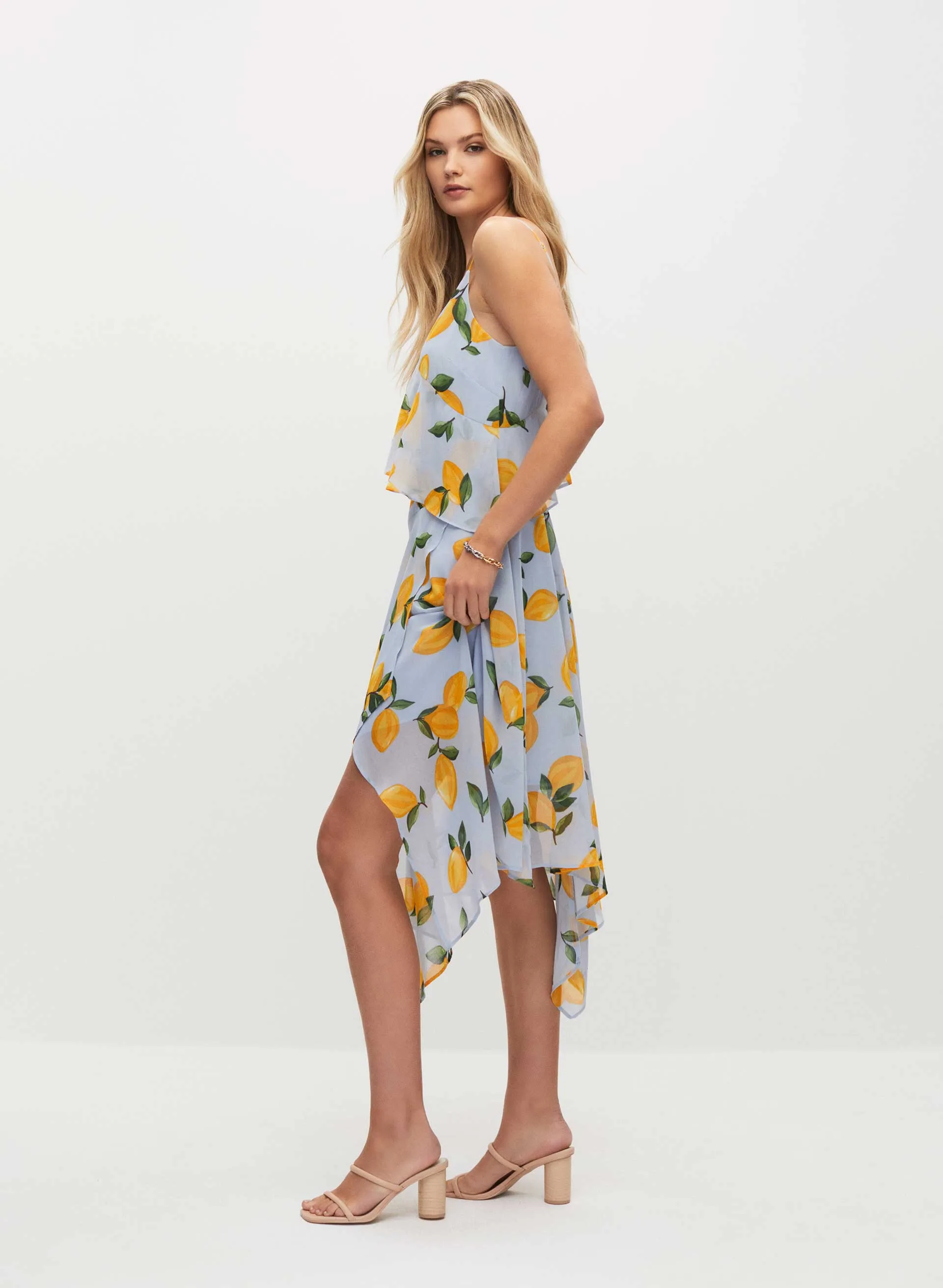 Lemon Print Chiffon Dress sold by Melanie Lyne product image thumbnail 2