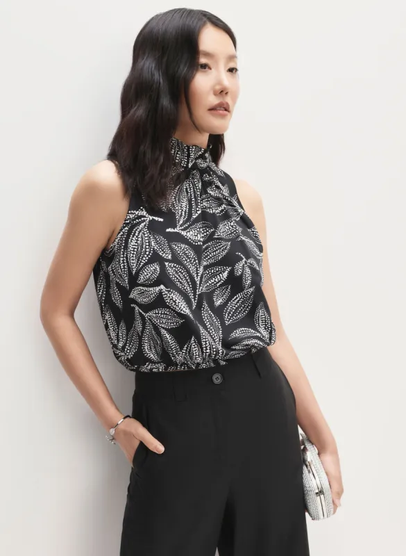 Sleeveless Leaf Print Top sold by Melanie Lyne