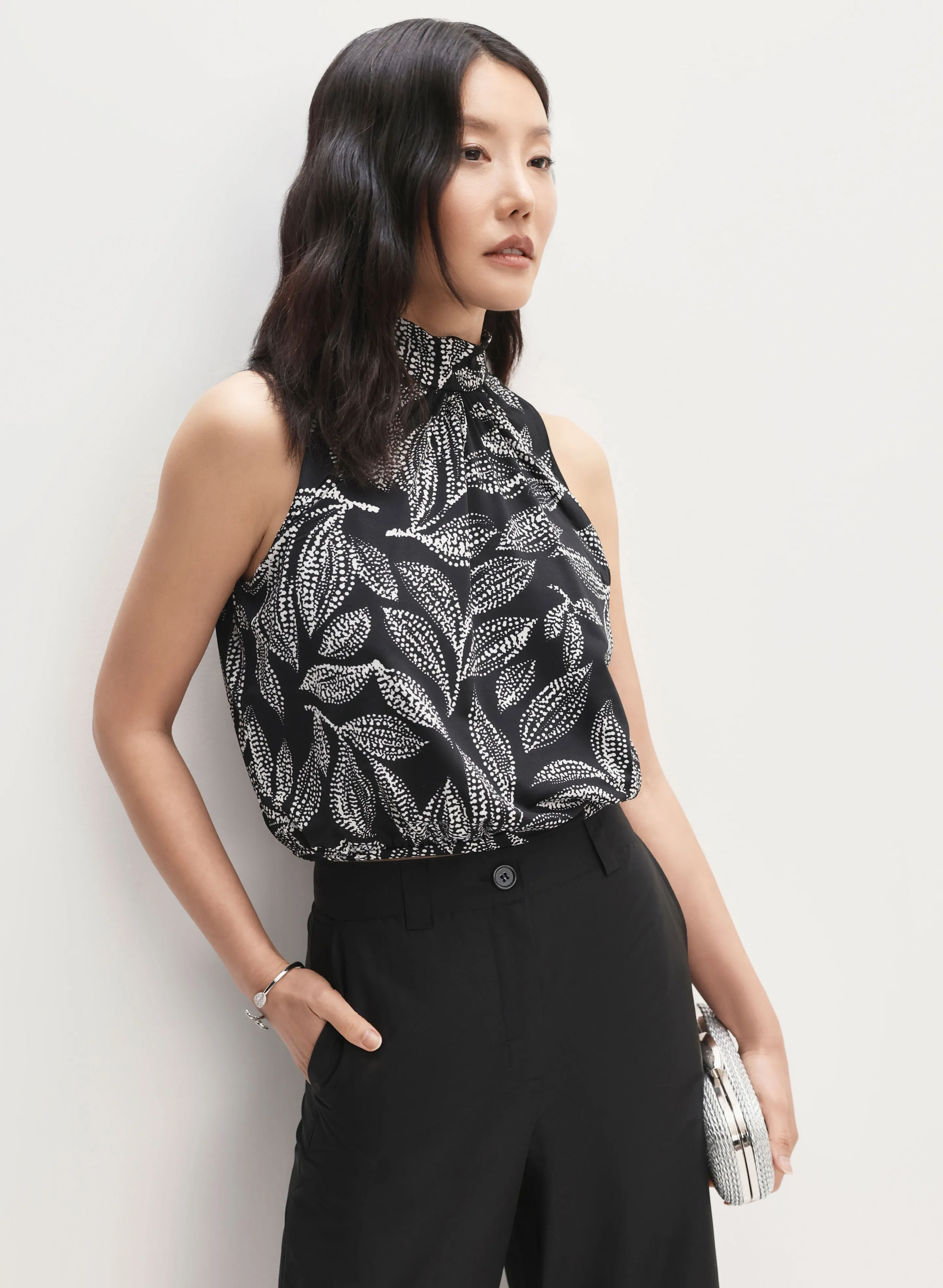 Sleeveless Leaf Print Top sold by Melanie Lyne