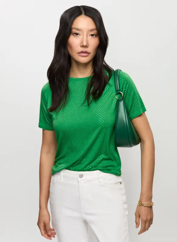 Studded Detail T-Shirt sold by Melanie Lyne