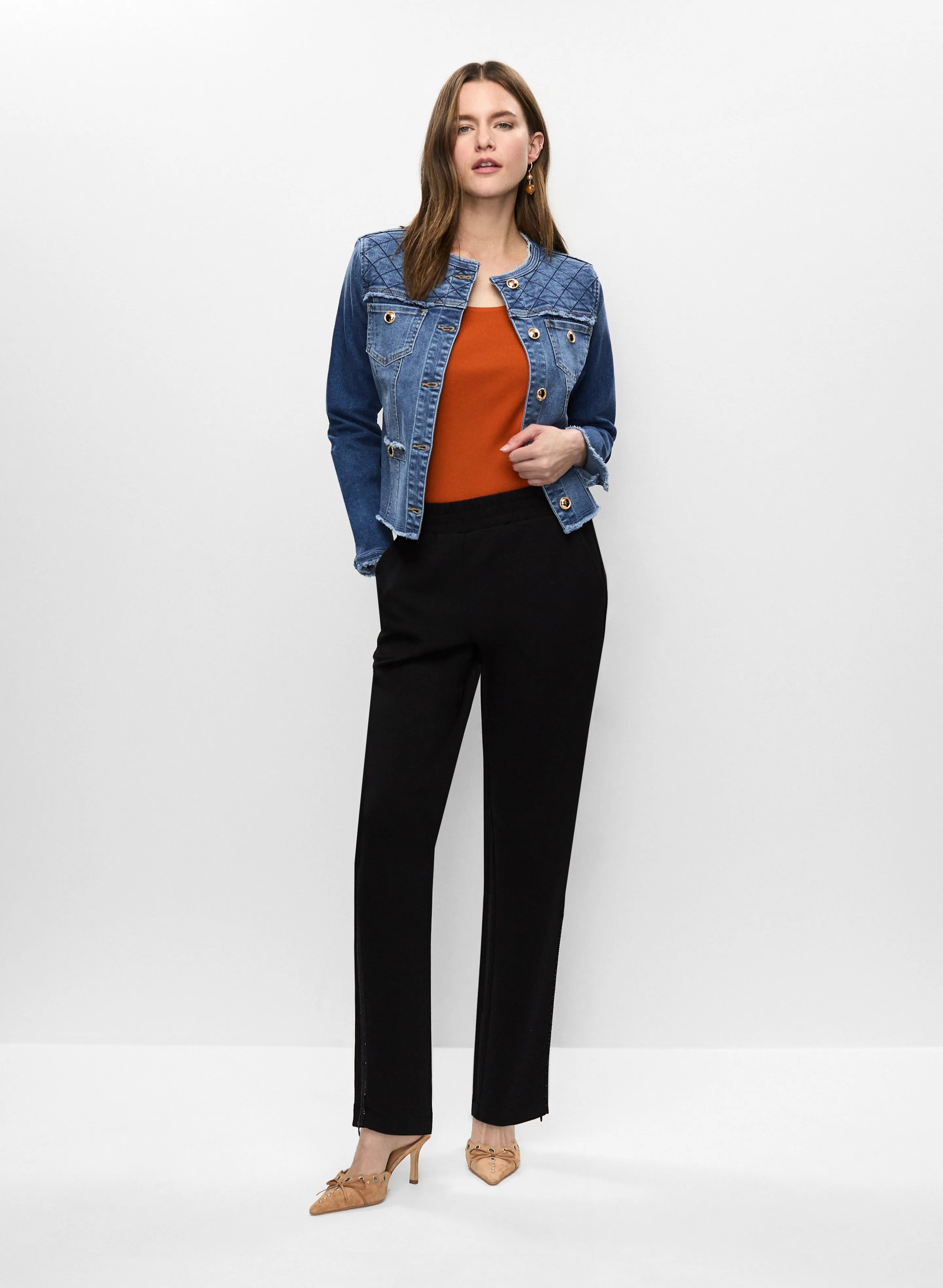 Denim Jacket & Straight Leg Pants sold by Melanie Lyne