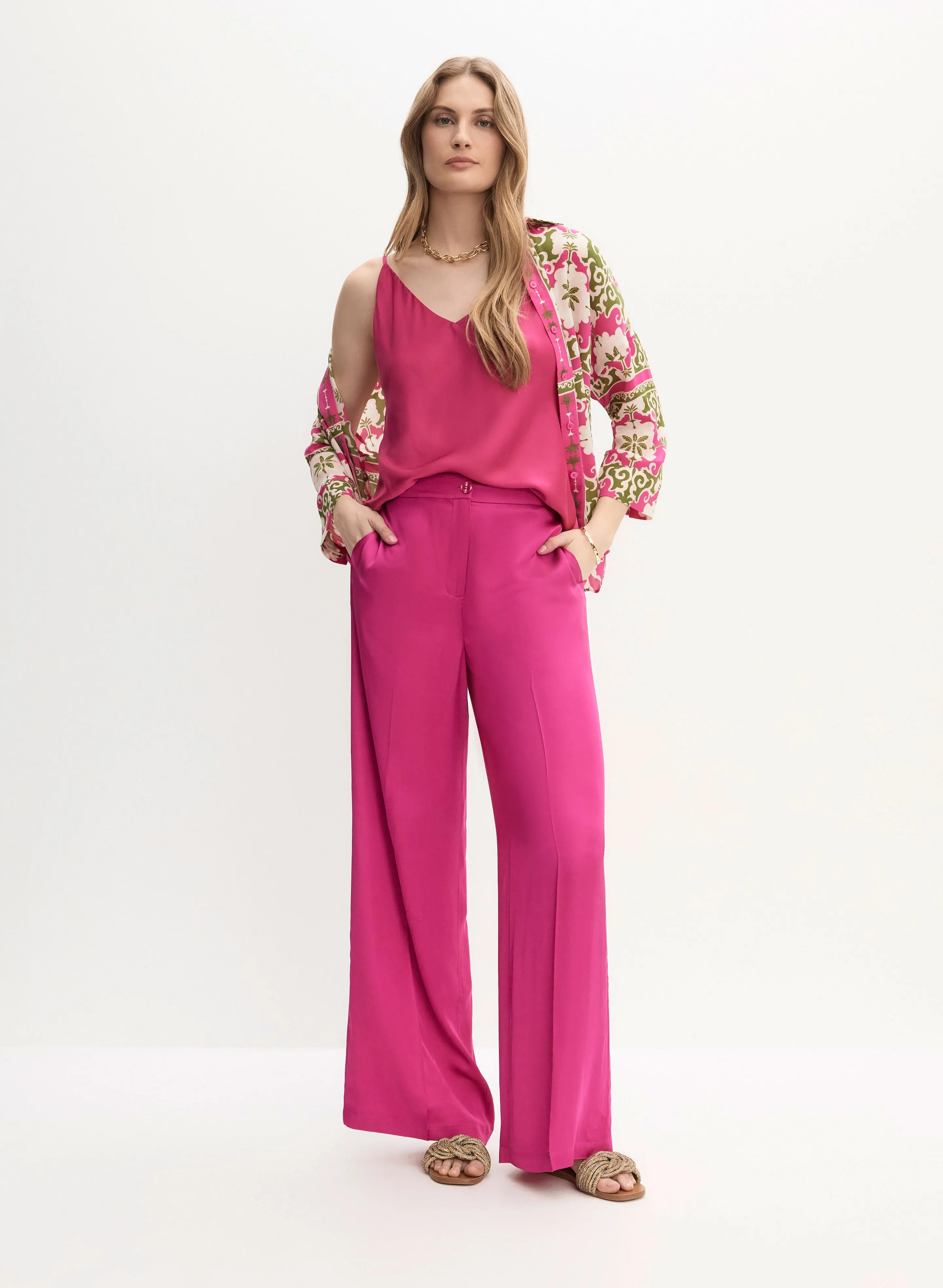 Satin Wide Leg Pants sold by Melanie Lyne product image thumbnail 3