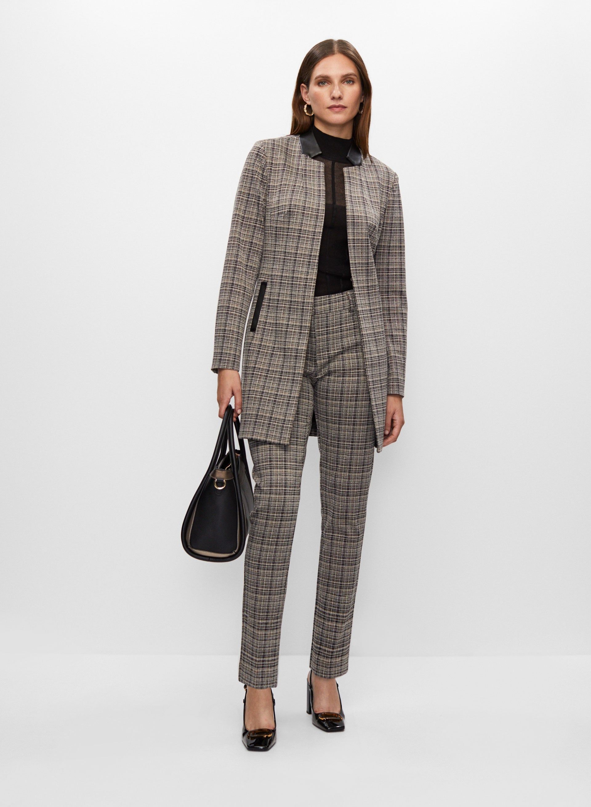 Long Plaid Jacket sold by Melanie Lyne product image thumbnail 4