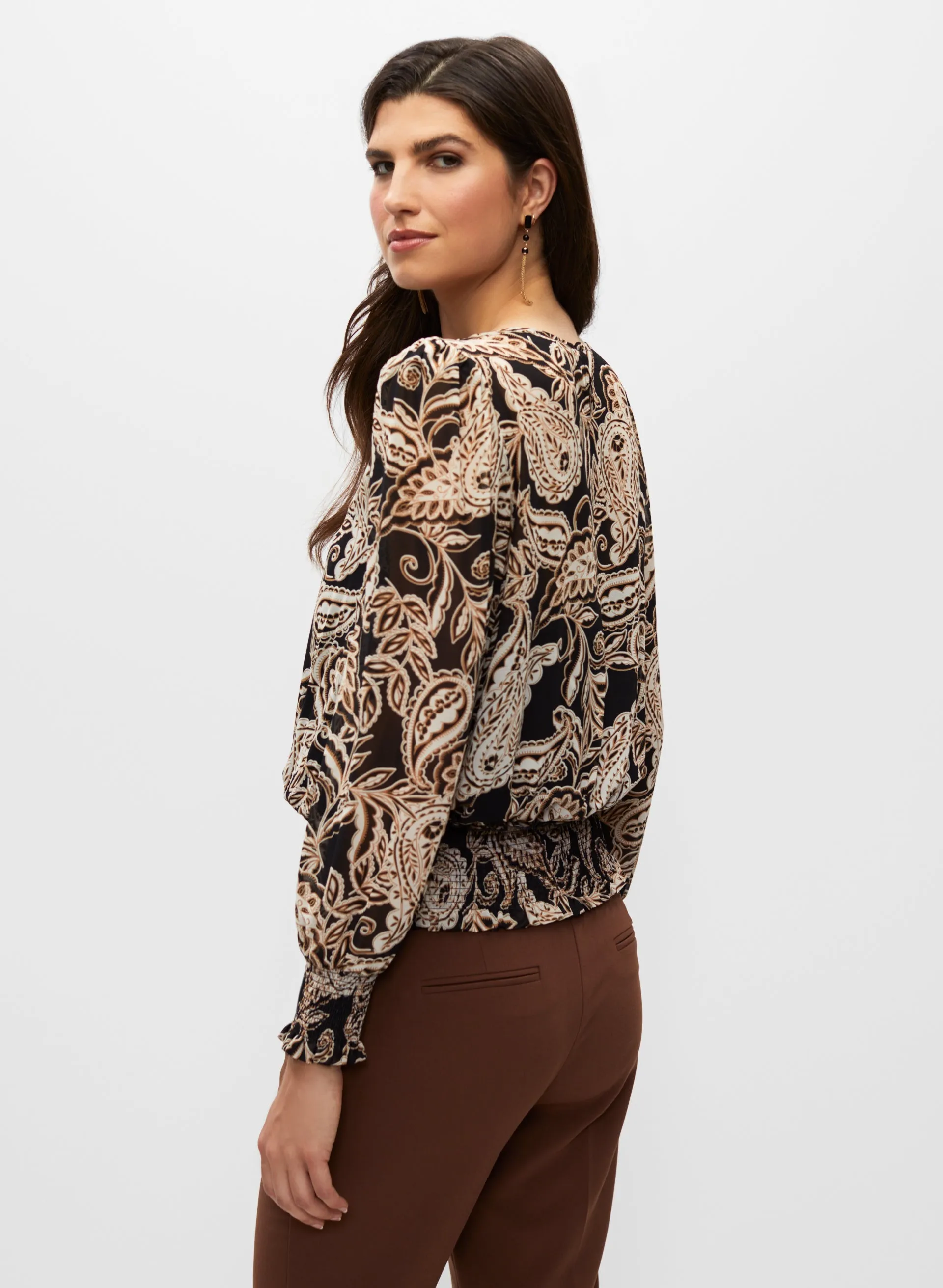 Paisley Print Blouse sold by Melanie Lyne product image thumbnail 4