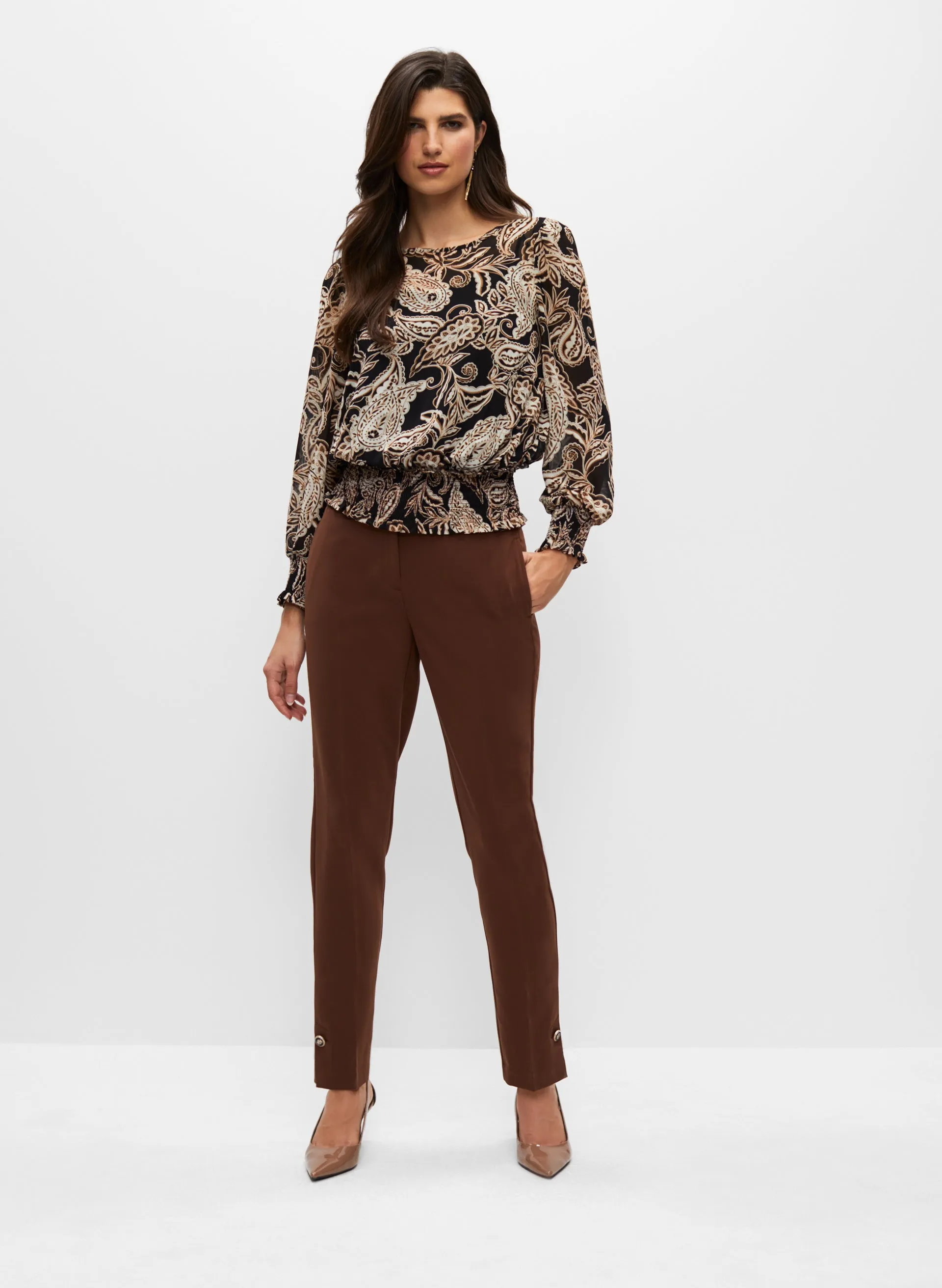 Paisley Print Blouse sold by Melanie Lyne product image thumbnail 3