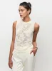 Floral Open-Knit Sleeveless Sweater sold by Melanie Lyne