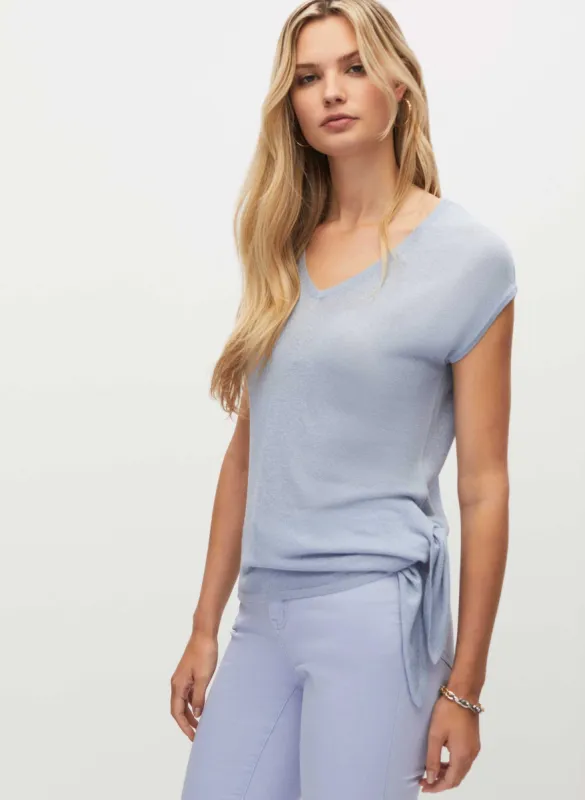 Tie Detail V-Neck Sweater sold by Melanie Lyne