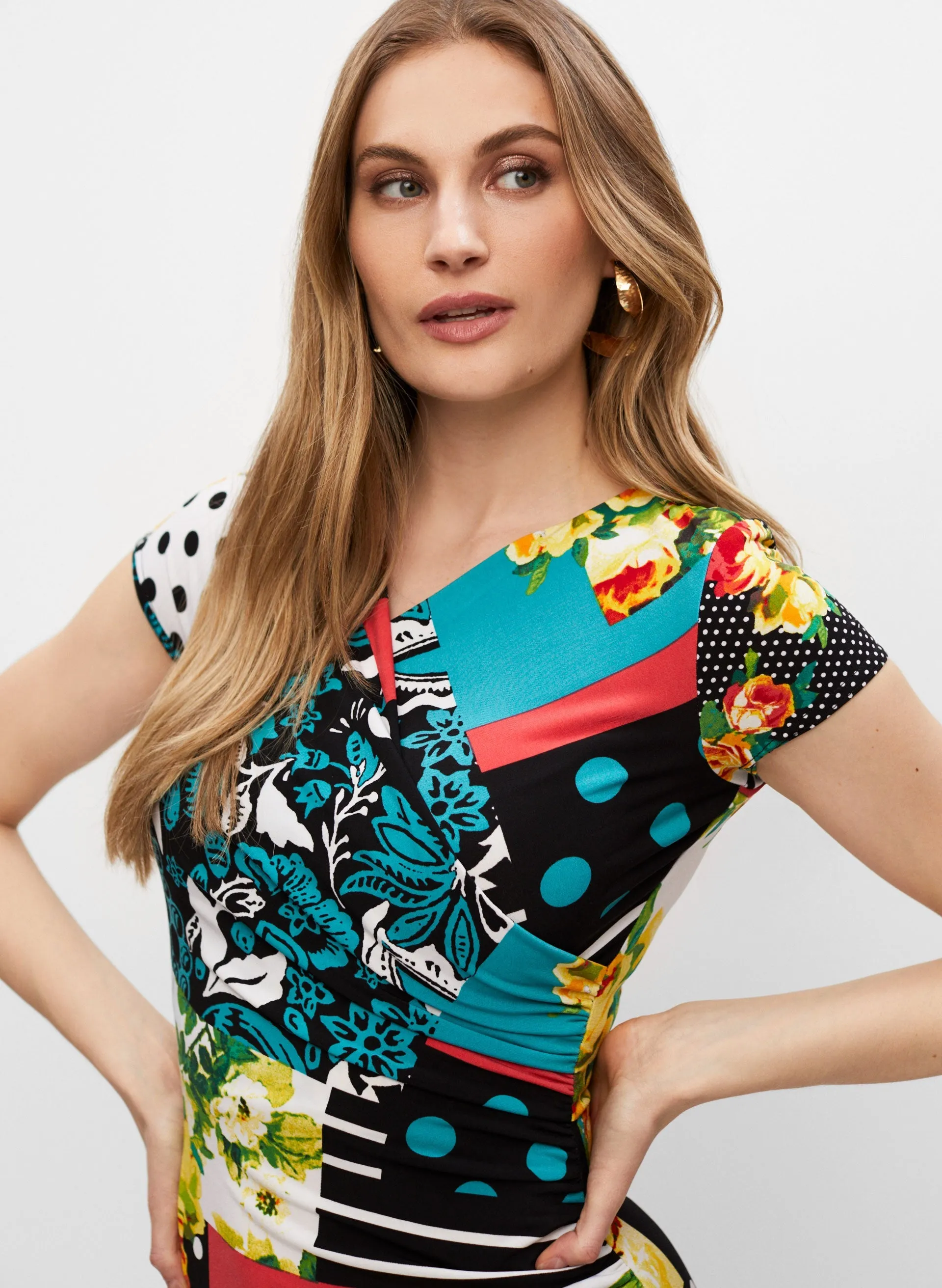 Mixed Print Dress sold by Melanie Lyne product image thumbnail 2